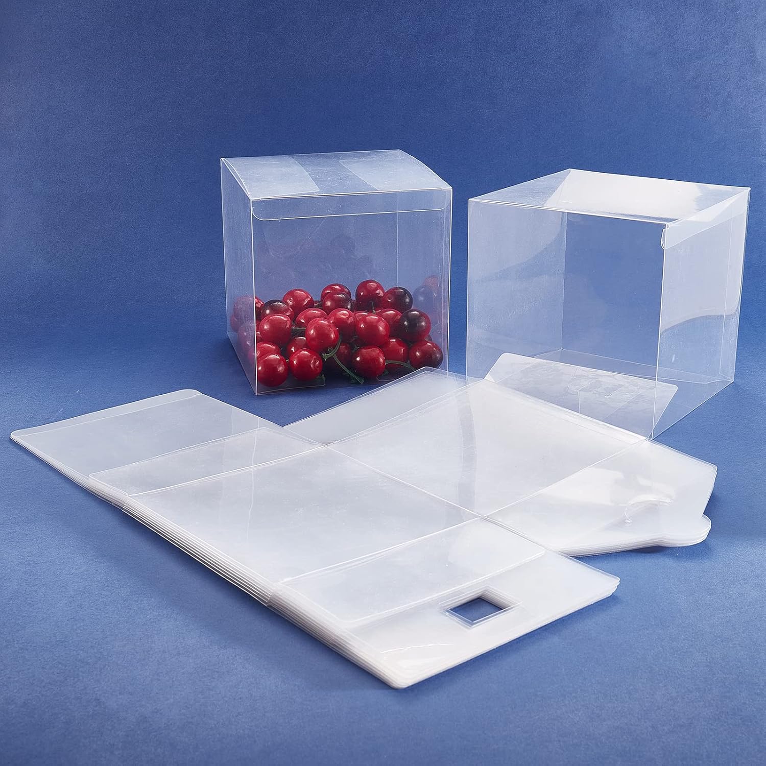 PVC Gift Boxes Transparent Open 1-Side 12pack