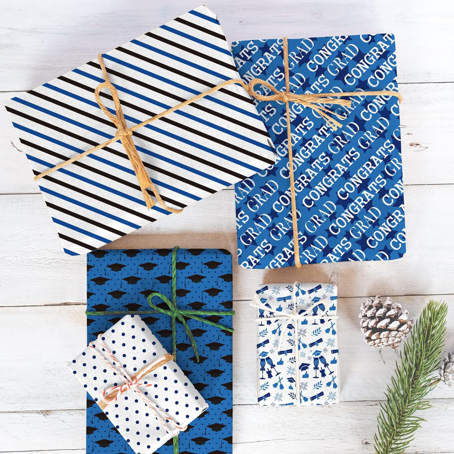 Gift Wrapping Counter Roll Gloss Congratulation 80gsm 490mmx75m