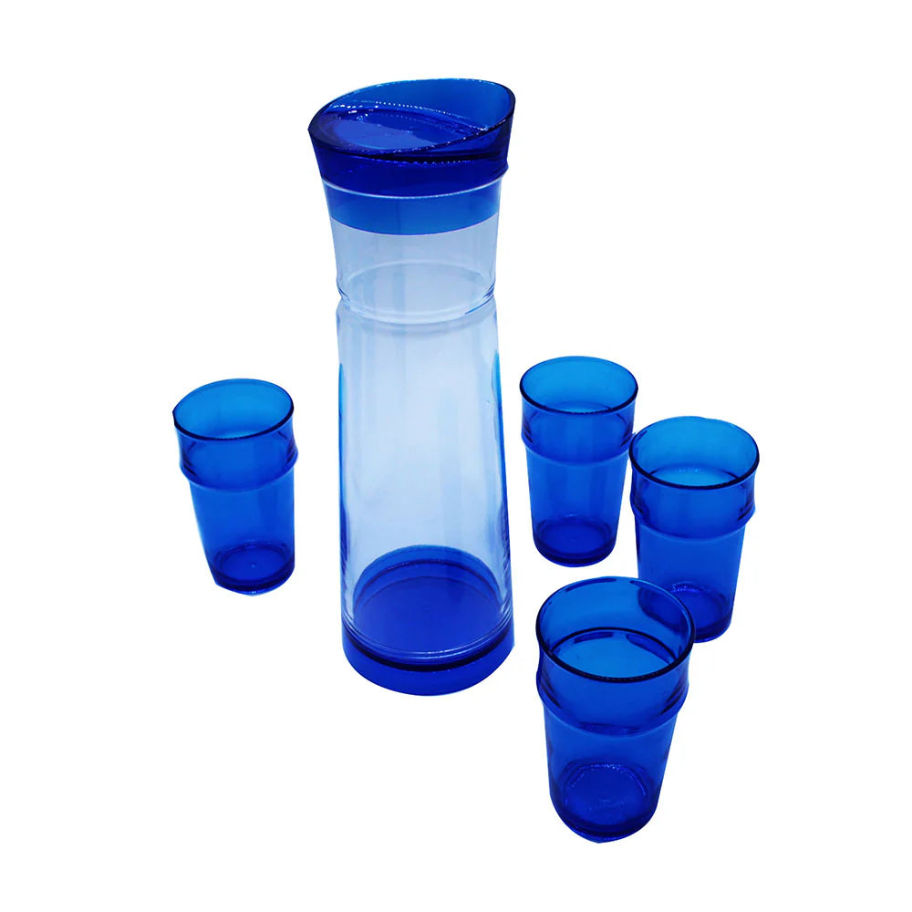 Felli Water Pitcher and Tumbler Set 1.24L Light House Collection