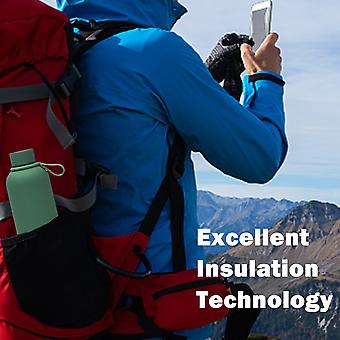 Thermos Matte Finish Silicone Flask Stainless Steel with Tag Handle 500ml 1pc