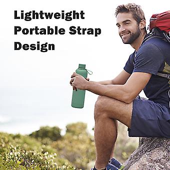 Thermos Matte Finish Silicone Flask Stainless Steel with Tag Handle 500ml 1pc