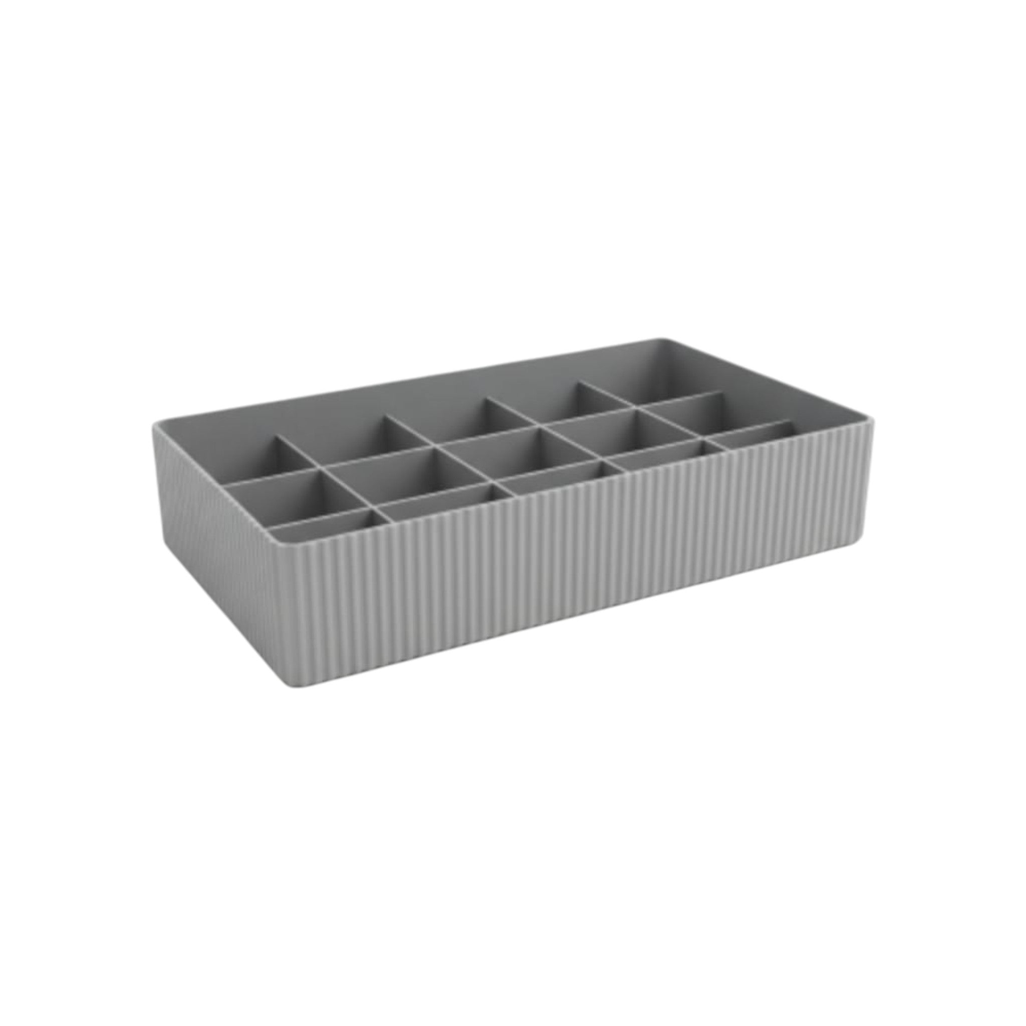 Plastic Shell Organiser 15-Divisions 30x18x6cm