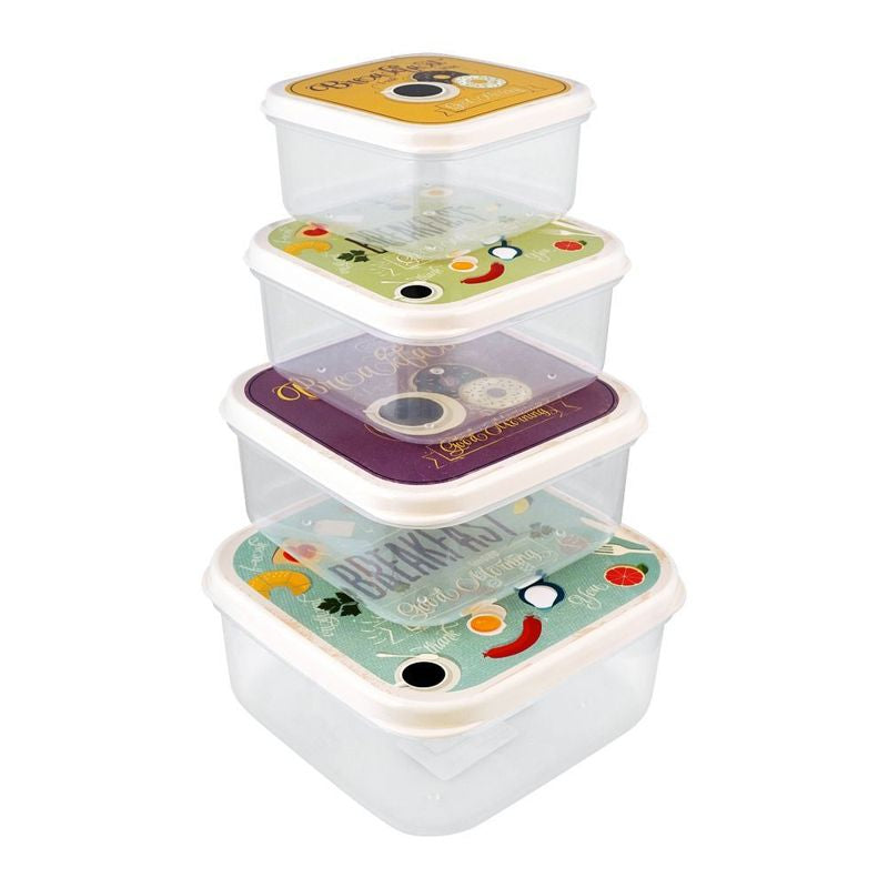 Hobby Life Fun Lunchbox Square 4pcs 020979