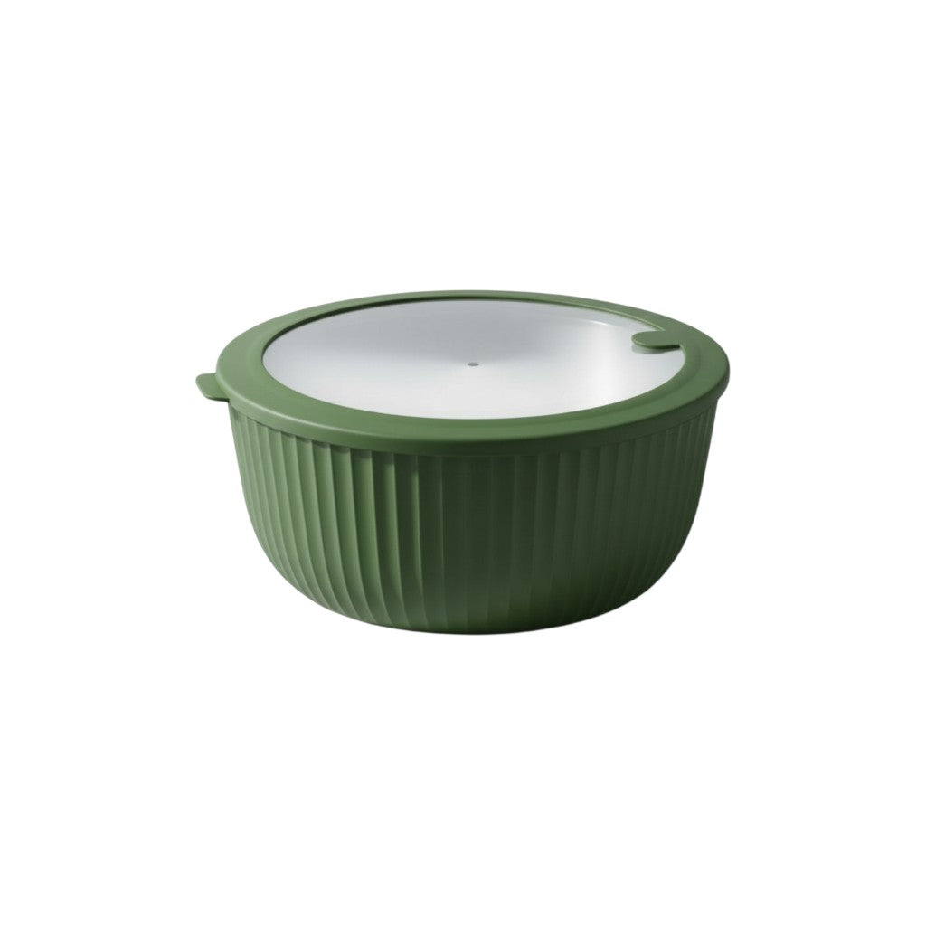 Plastic Elegant Line Dora Bowl with Lid 4.2Ltr