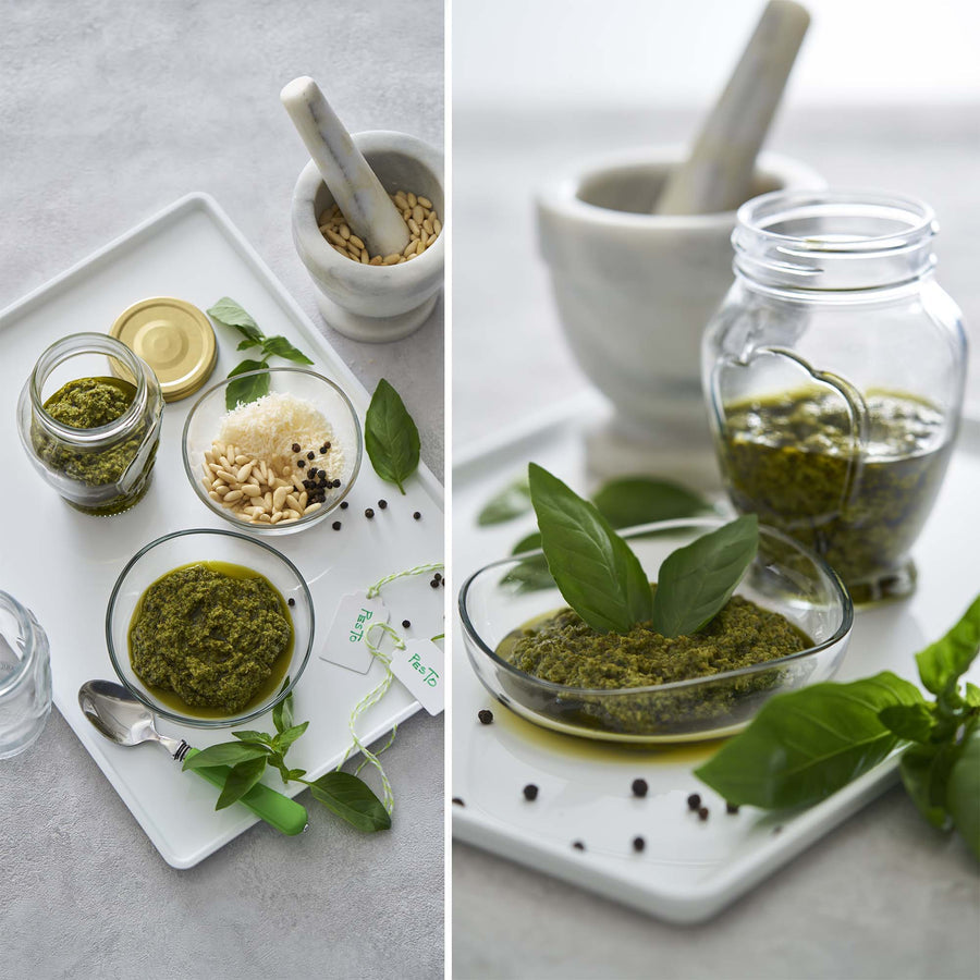 LAV Glass Storage Canister Jar 1L with Gold Lid SGN1361