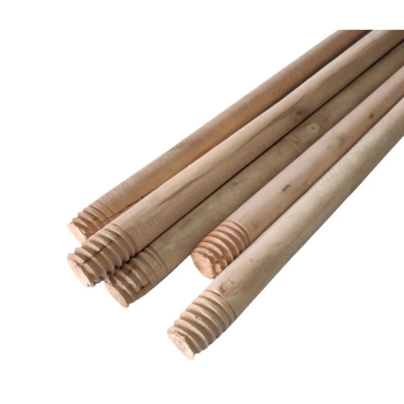 Wooden Mop Handle 22mmx1200mm Plain Screw-In 1pc