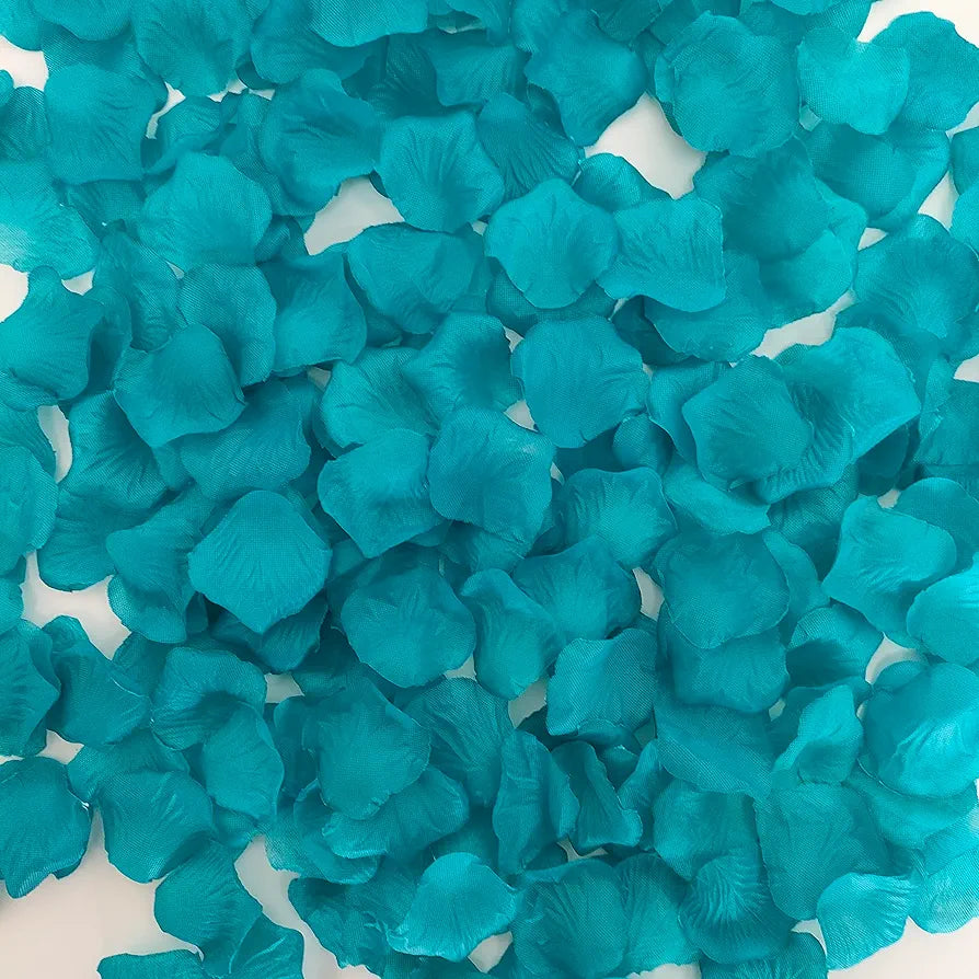 Artificial Turquoise Rose Petals 150pcs
