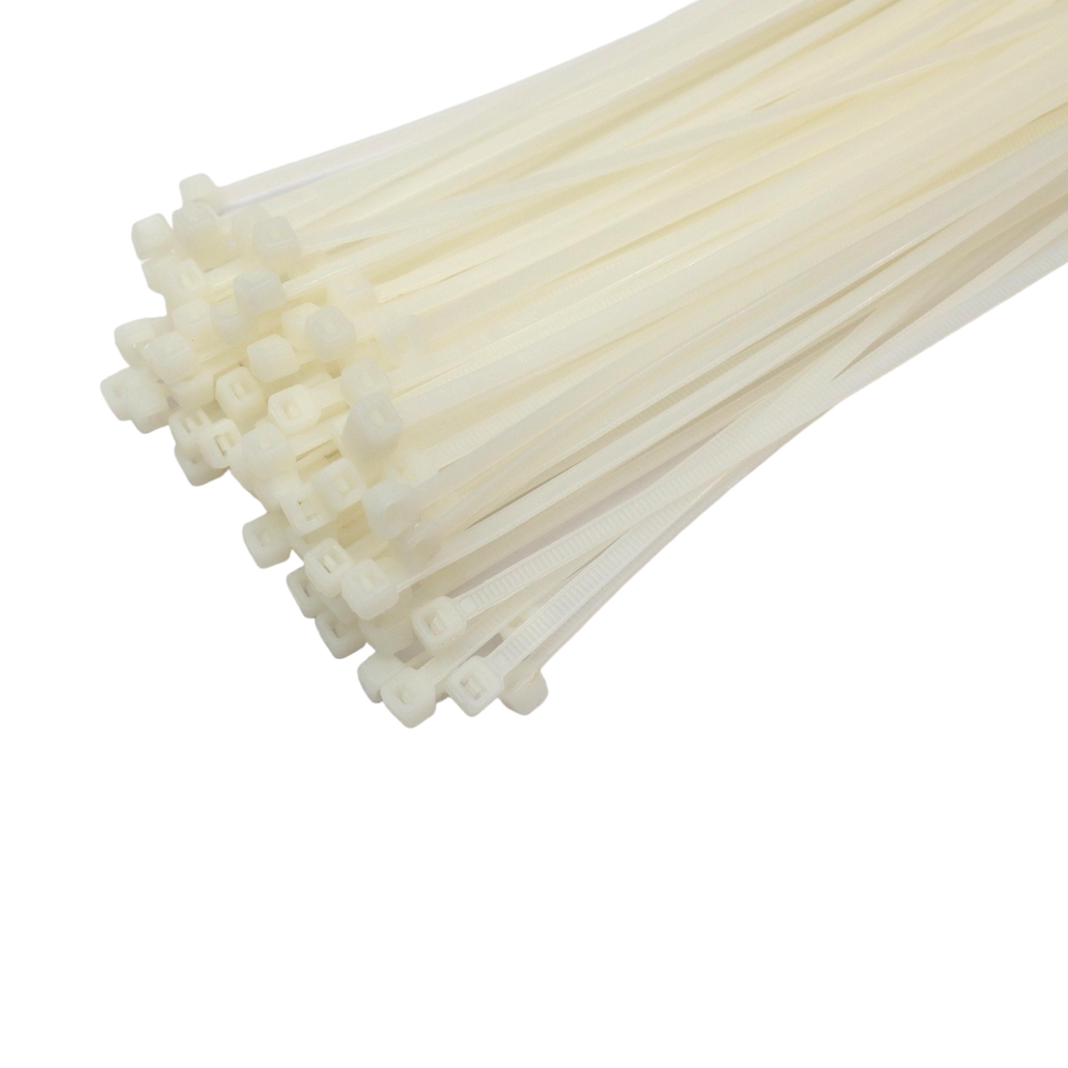 Cable Ties White 4.8x300mm 100pack