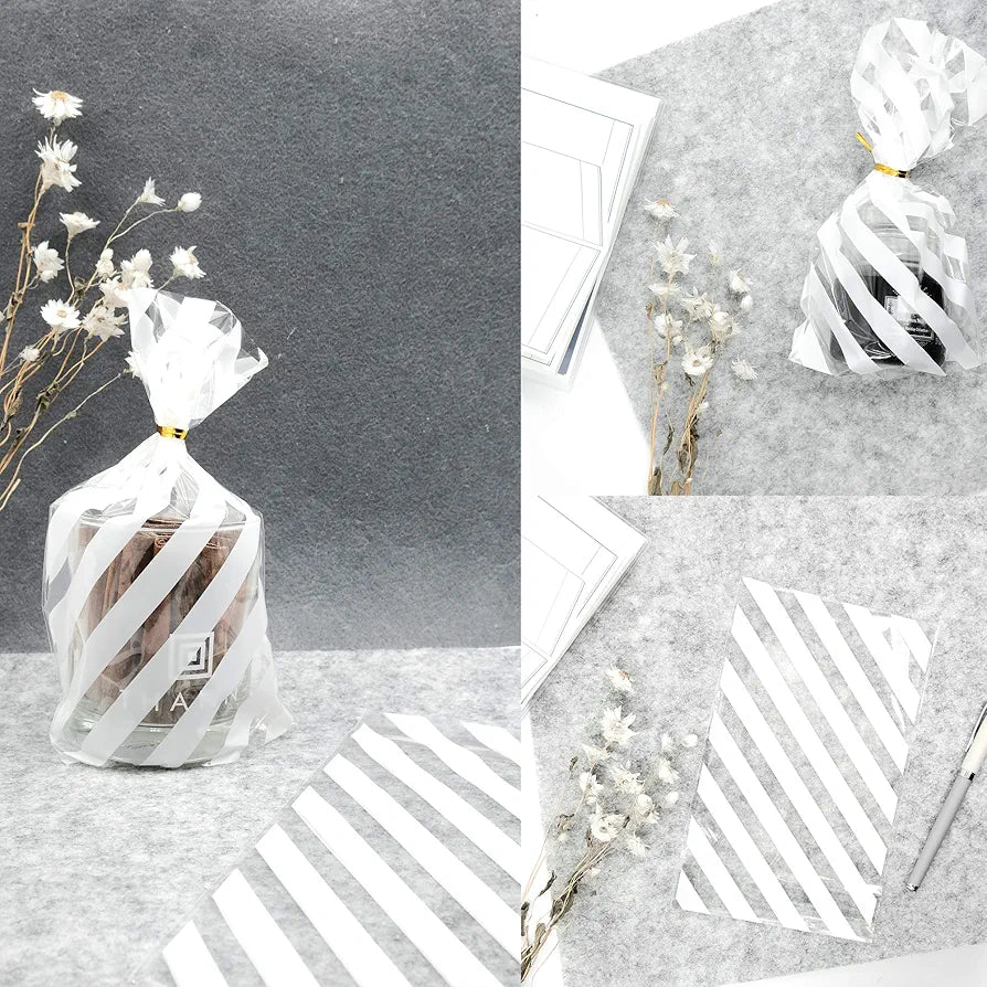 Cellophane Candy Bags 13x21+4.5cm 10pack