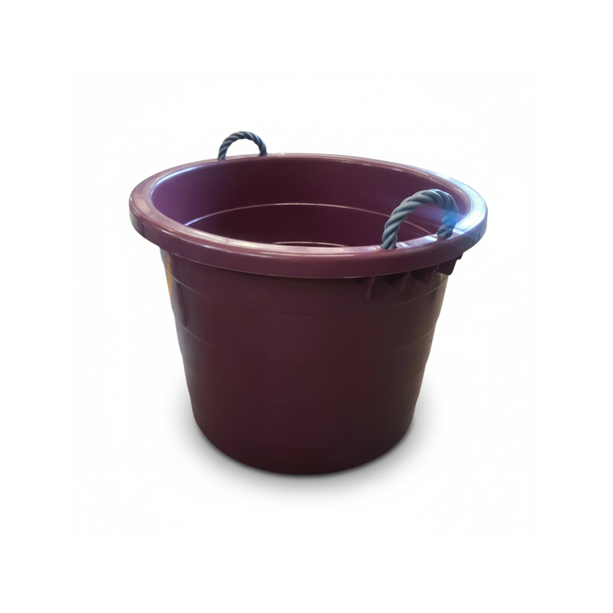 75L Plastic Jumbo Basin Tub with Carry Rope Virgin Plastic