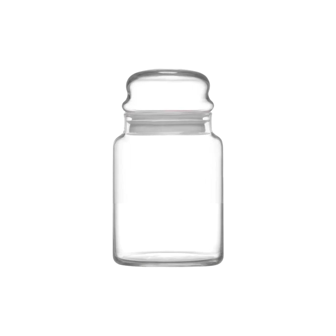 LAV Glass Canister Jar 635ml with White Lid SGN946