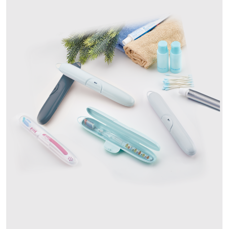 Hane Oval Toothbrush Holder Storage Box EM-2084