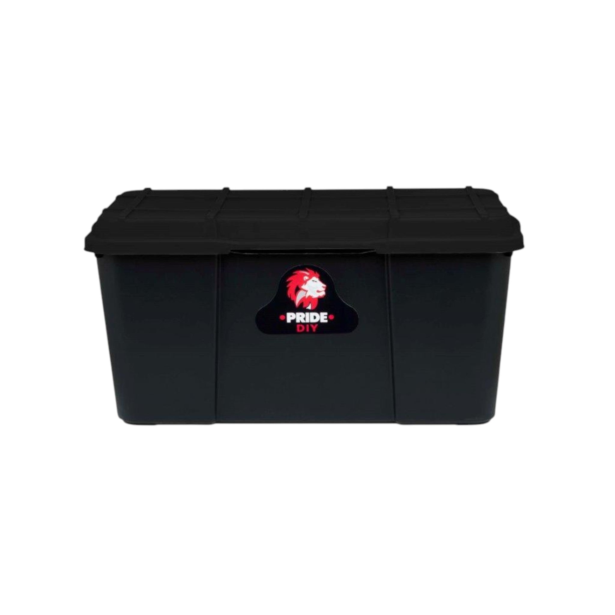 Pride Clear Solid Black Storage Box 11L