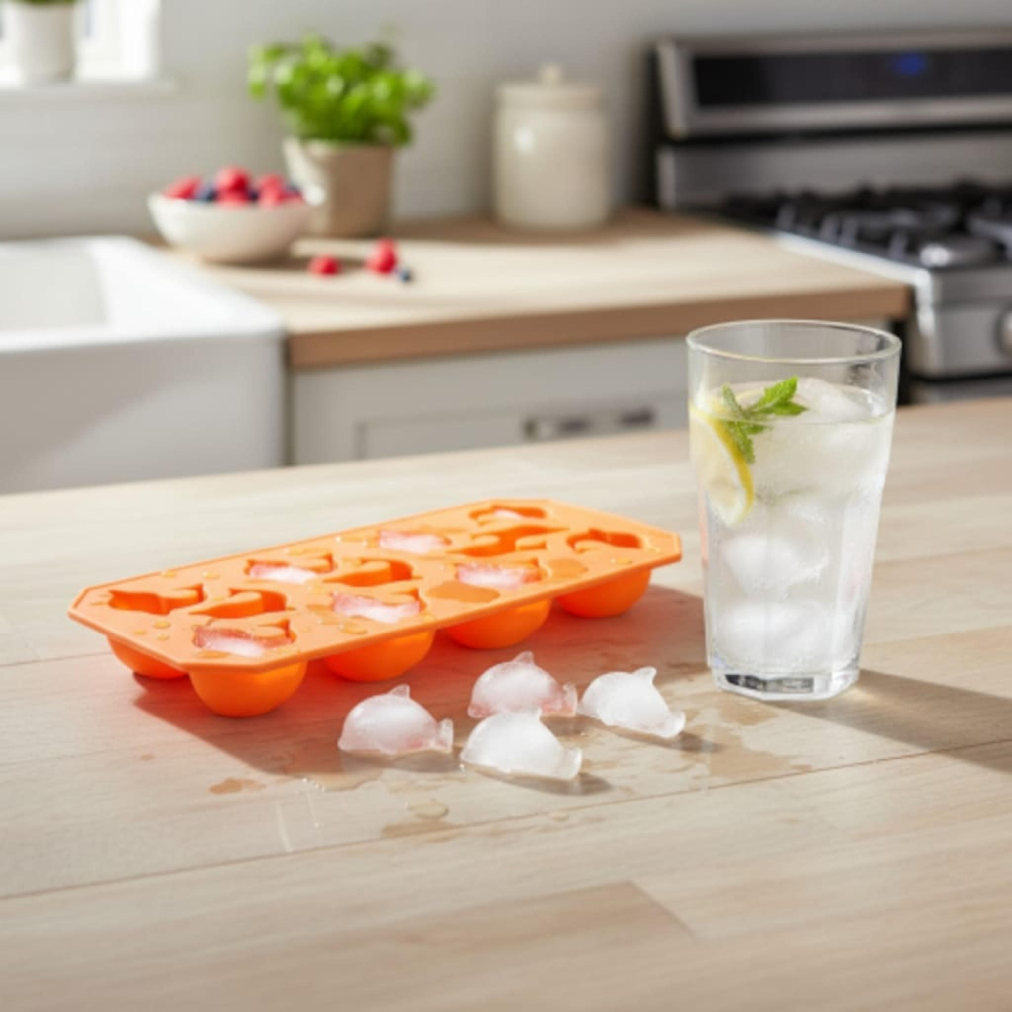 Silicone Ice Cube Tray Fish Shape