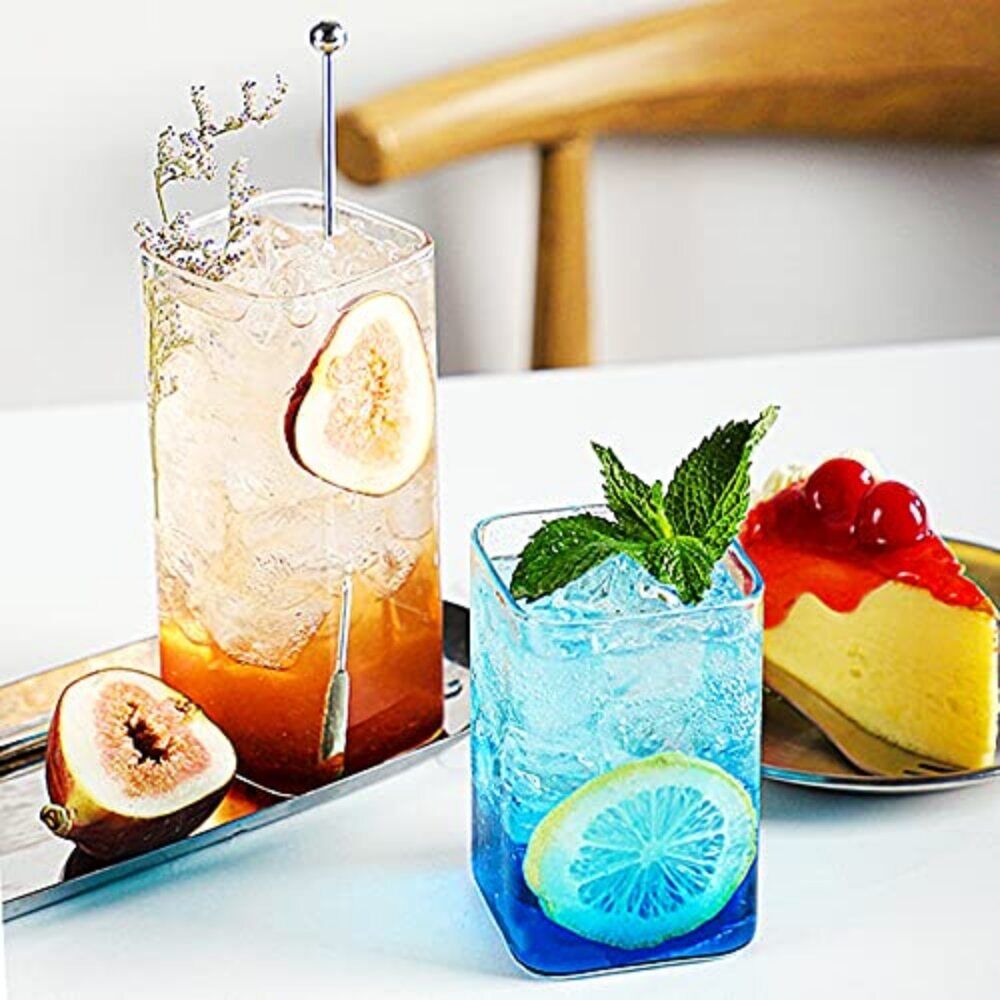 Borosilicate Square Glass Drinking Cup
