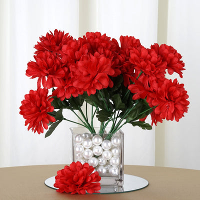 Artificial Bush Flower for Mum 7-Head Bouquet