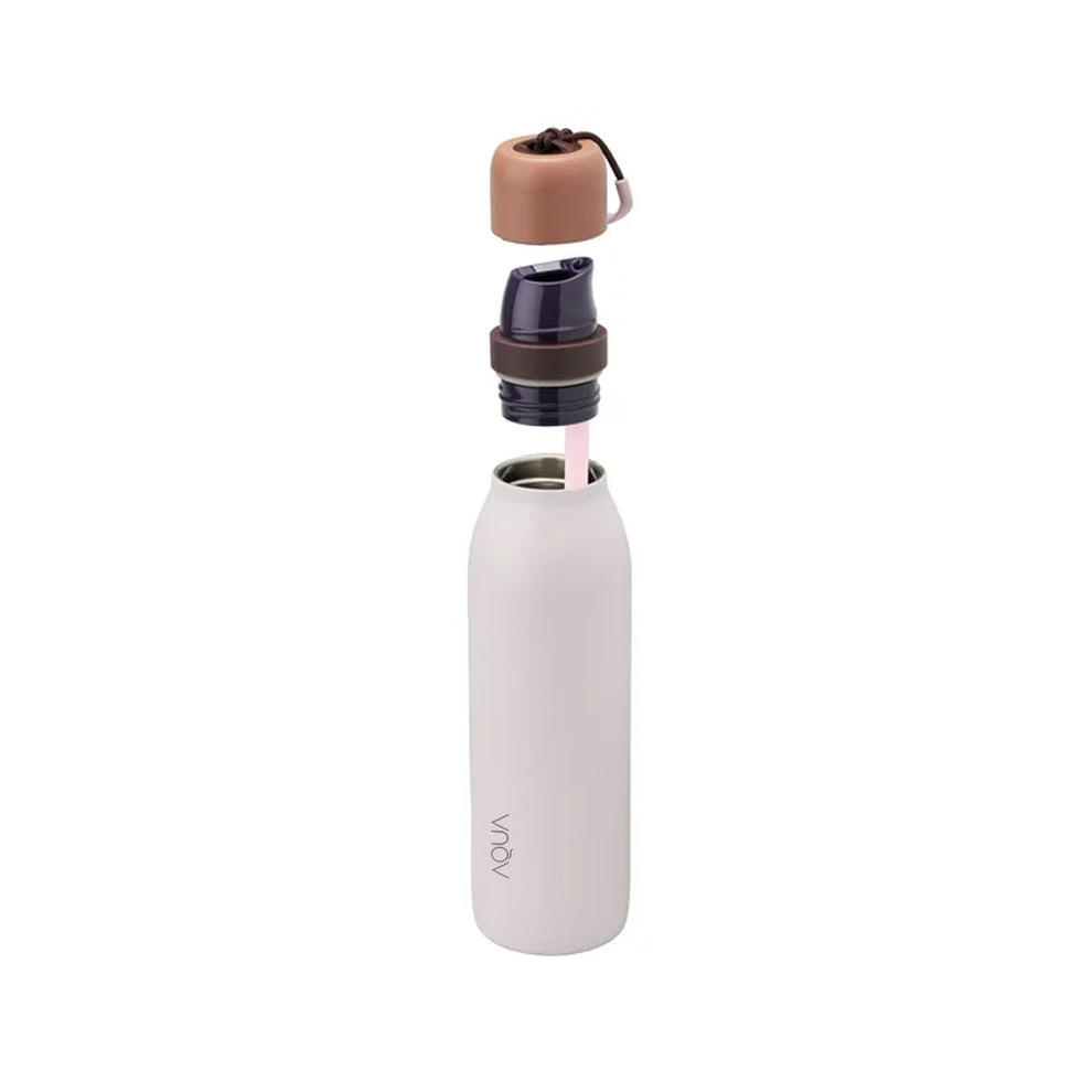 Aqua 710ml Twist Vacuum Flask - Stainless Steel Double-Layer Insulated Water Bottle