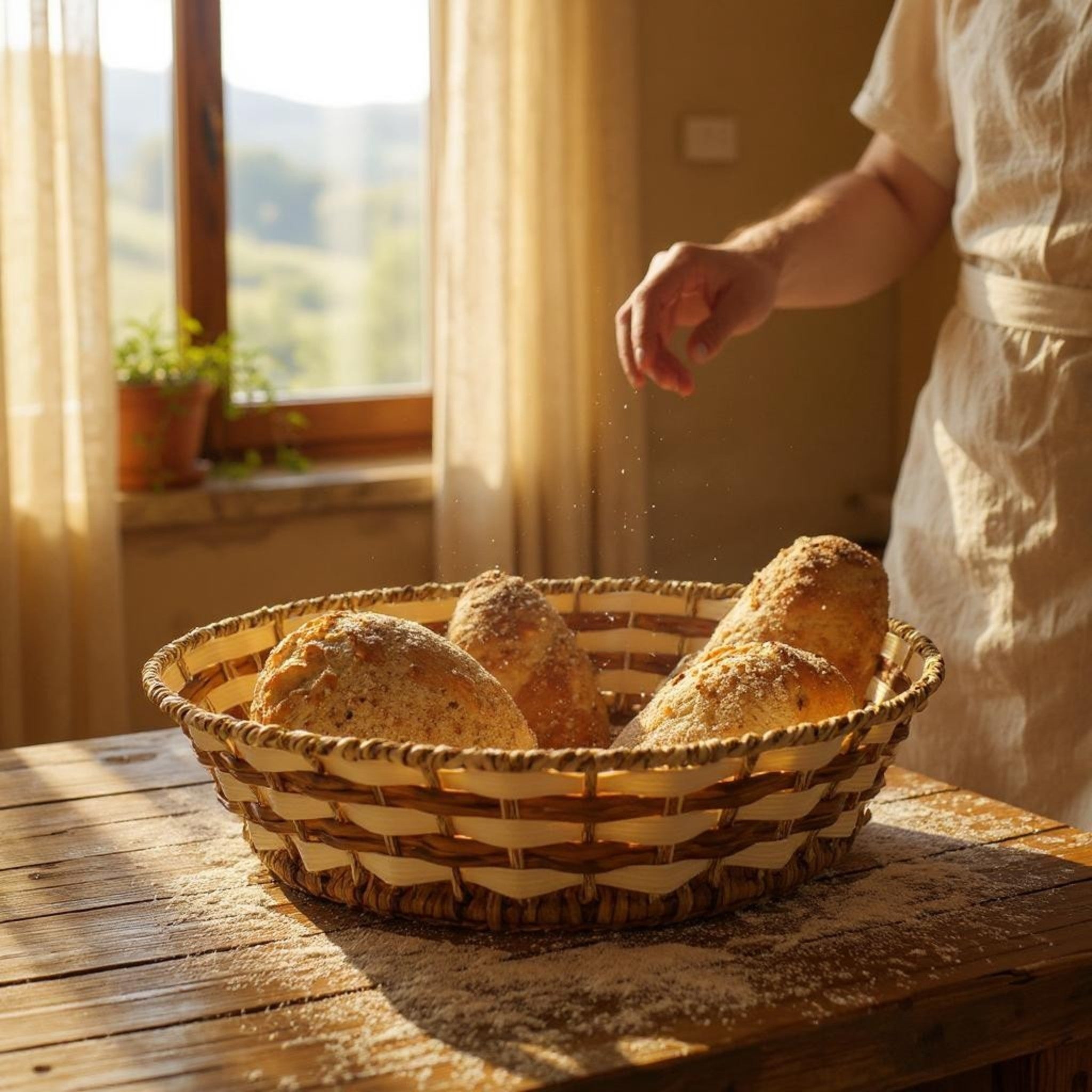 Plastic Woven Fruit Serving Tray Basket 30cm 019