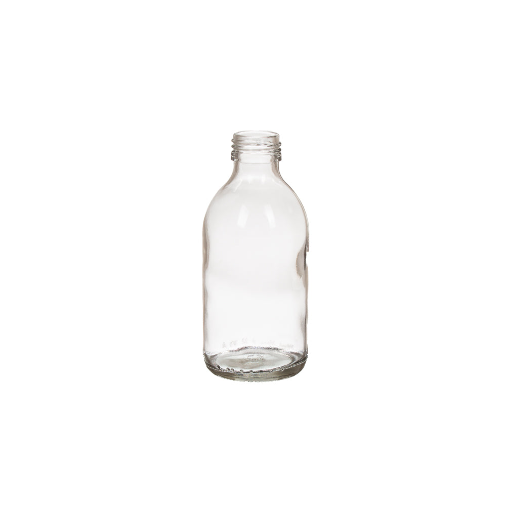 Consol 100ml Glass Generic Bottle Medical Flint Clear with White Cap 28mm Duet Medropper Expeliner