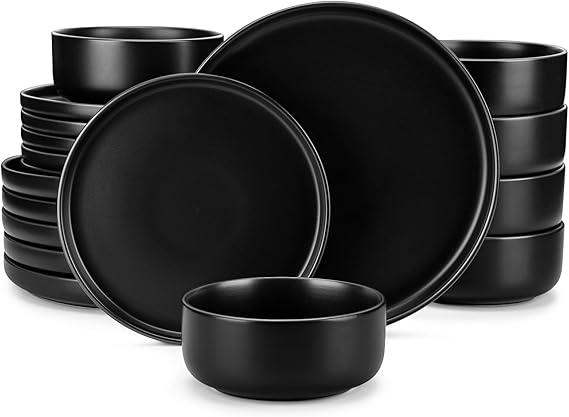Ceramic Dinner Set Charcoal 18pc