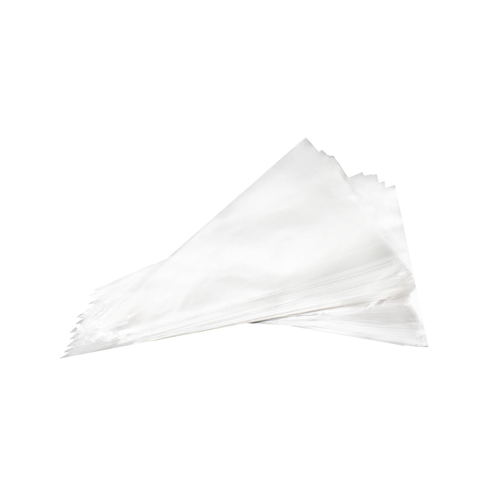 LDPE Plastic Piping Cone Bags Transparent 100pack
