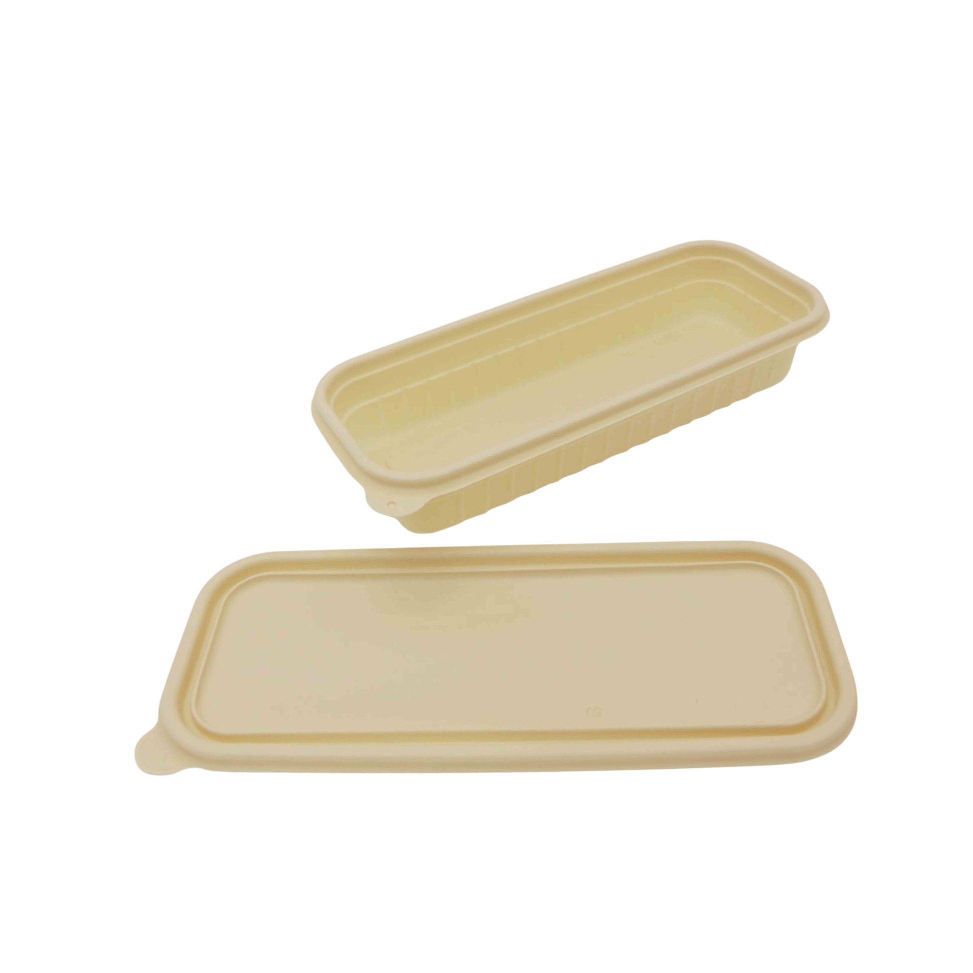 Microwavable Takeaway Lunchbox Food Tray with Lid 24x10cm Biodegradable Eco Friendly 10pack