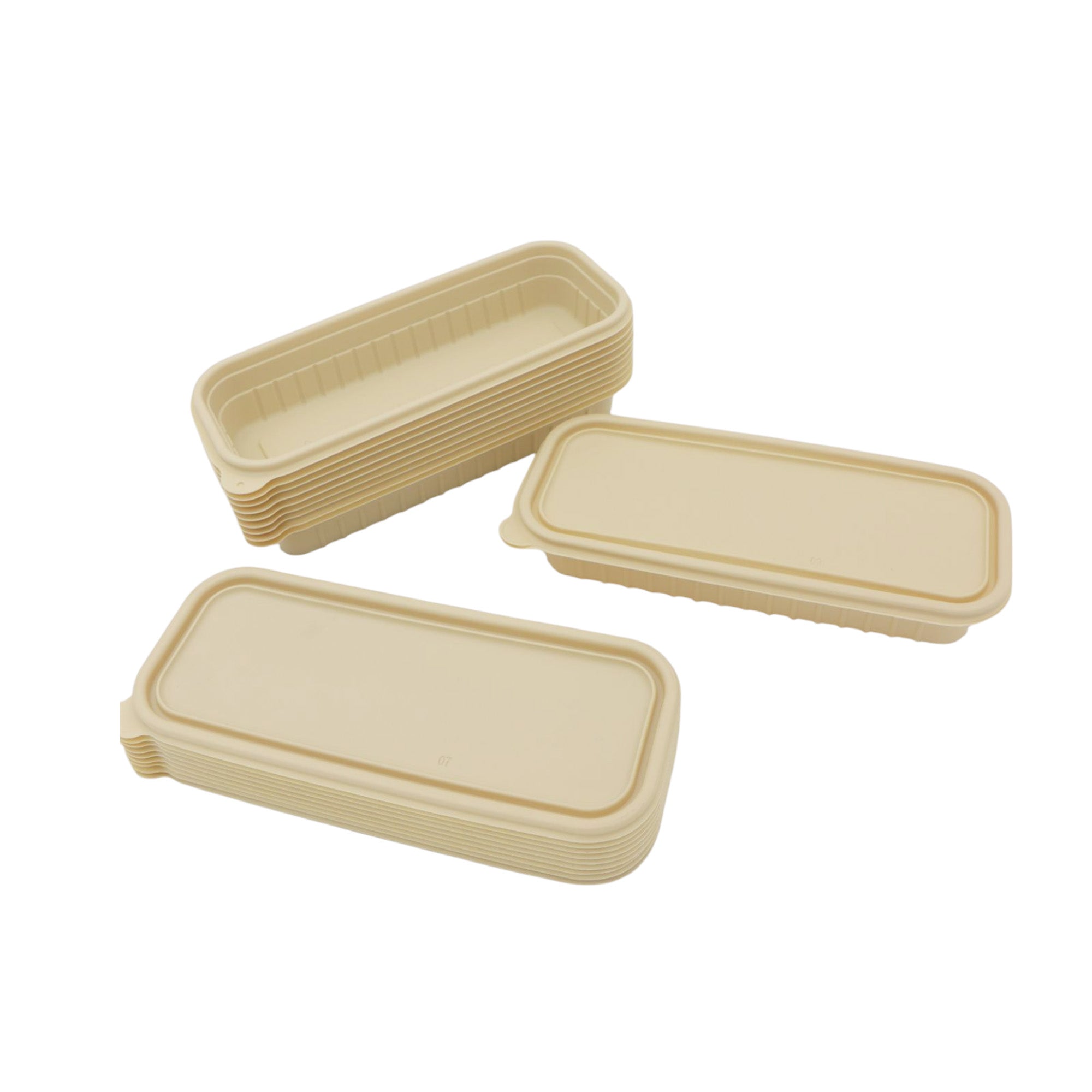 Microwavable Takeaway Lunchbox Food Tray with Lid 24x10cm Biodegradable Eco Friendly 10pack