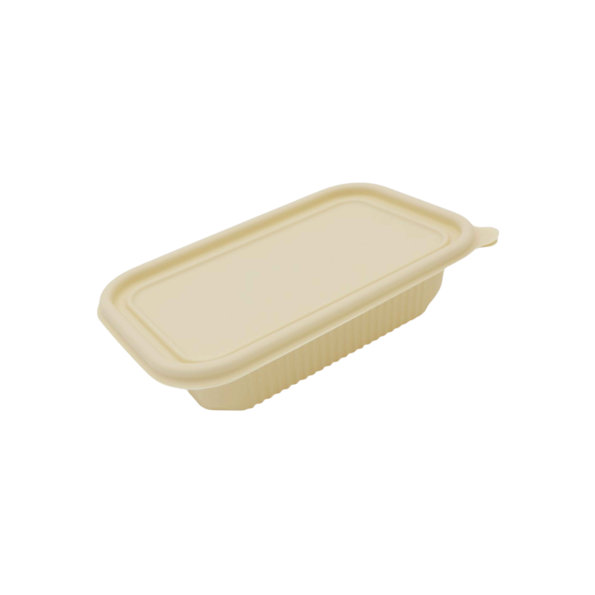 Microwavable Takeaway Lunchbox Food Tray with Lid 18.5x12cm Biodegradable Eco Friendly 10pack