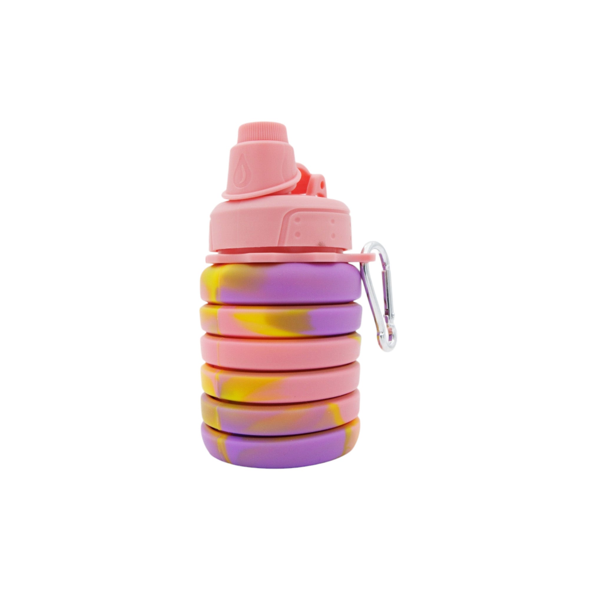 Silicone Collapsible Adjustable Water Drinking Bottle 13.5x7cm