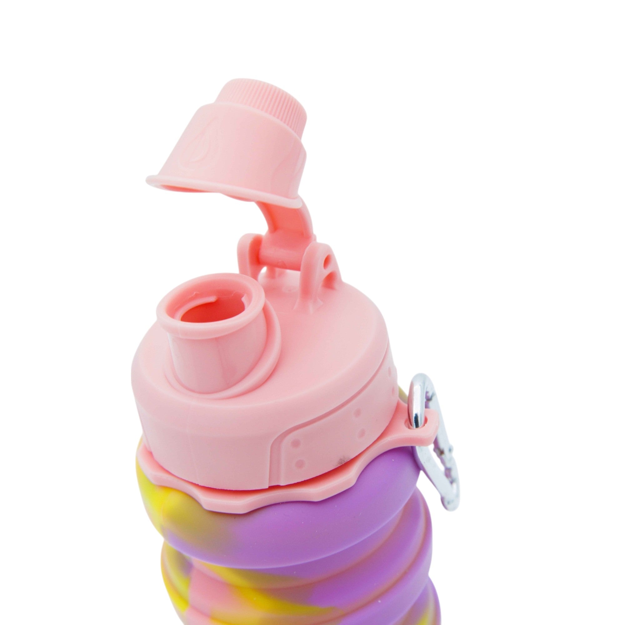 Silicone Collapsible Adjustable Water Drinking Bottle 13.5x7cm