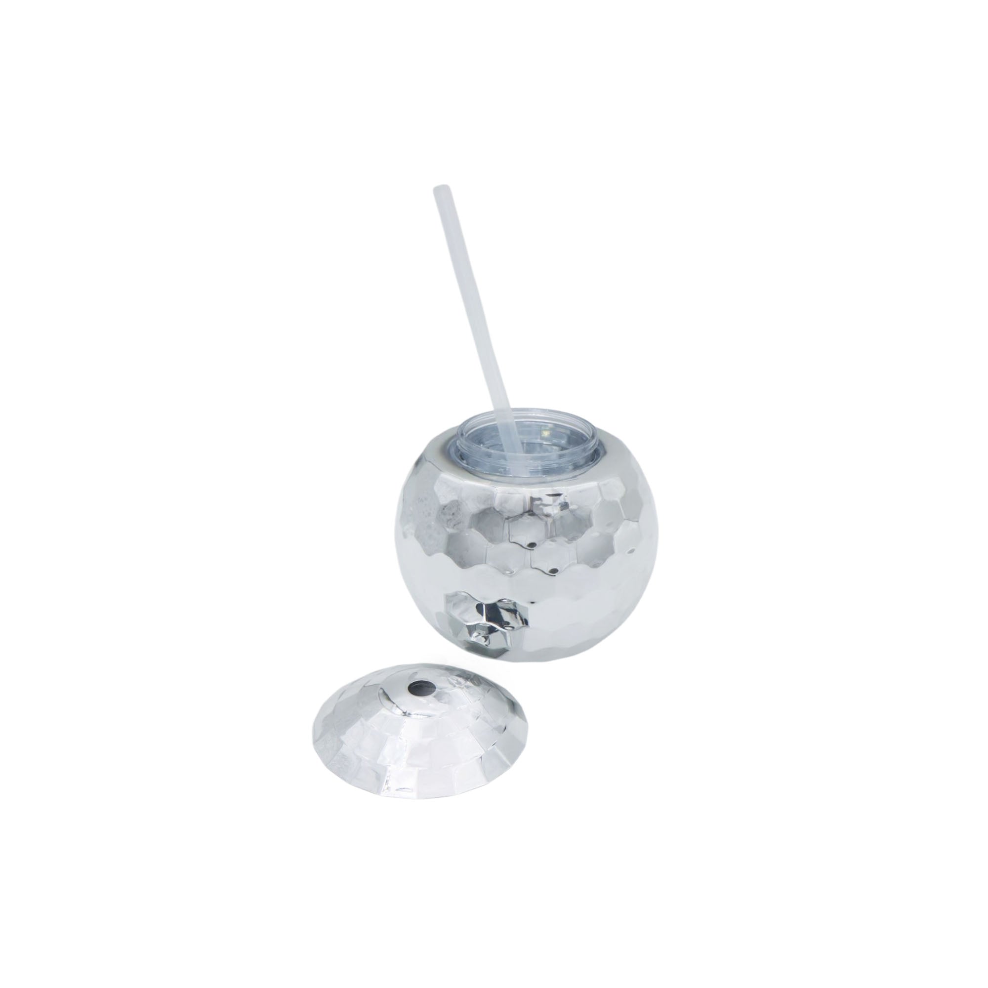 Disco Ball Smoothie Cup 350ml Tumbler with Straw