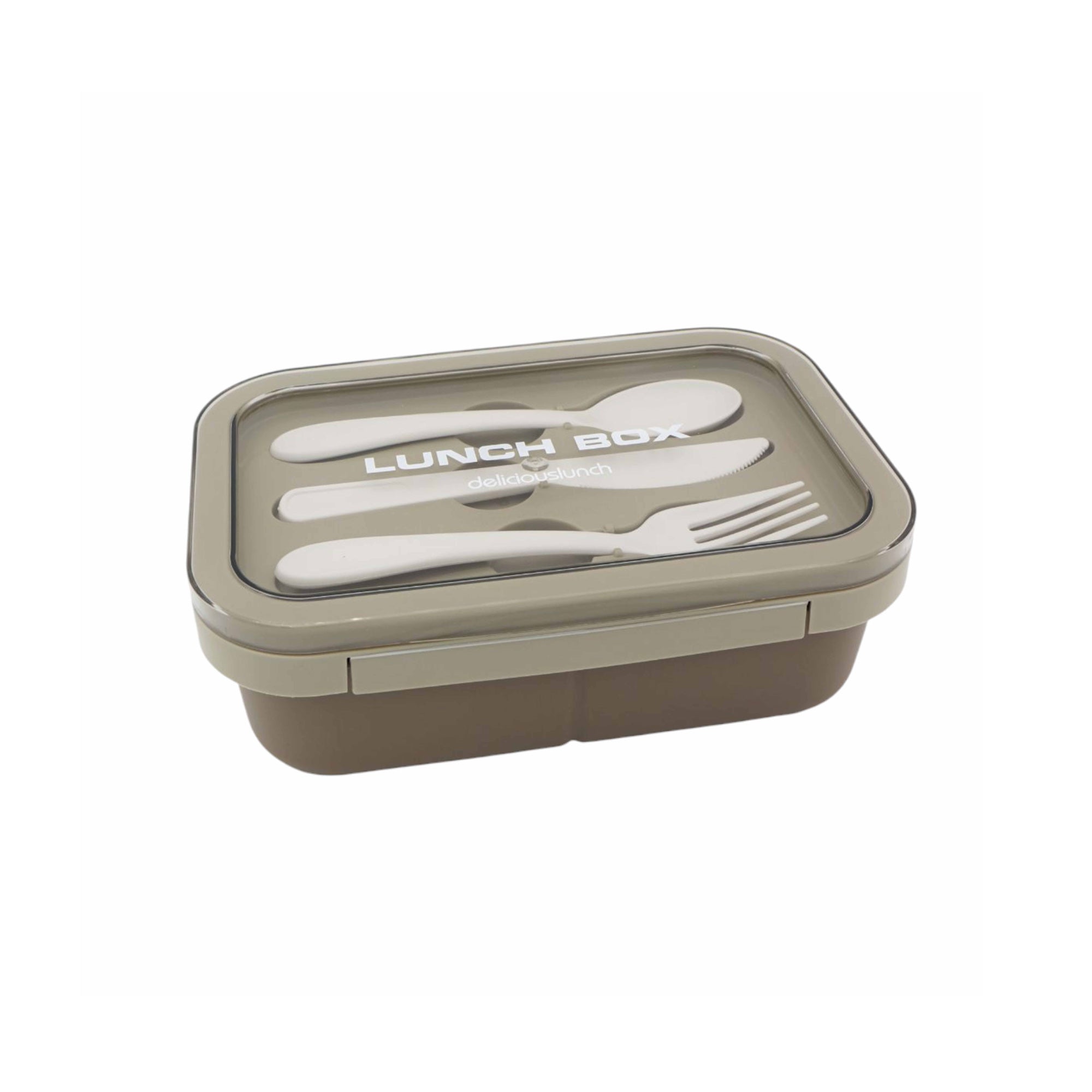 Wonderful Life Lunch Box 3-Compartment with Reusable Utensils 1.25L