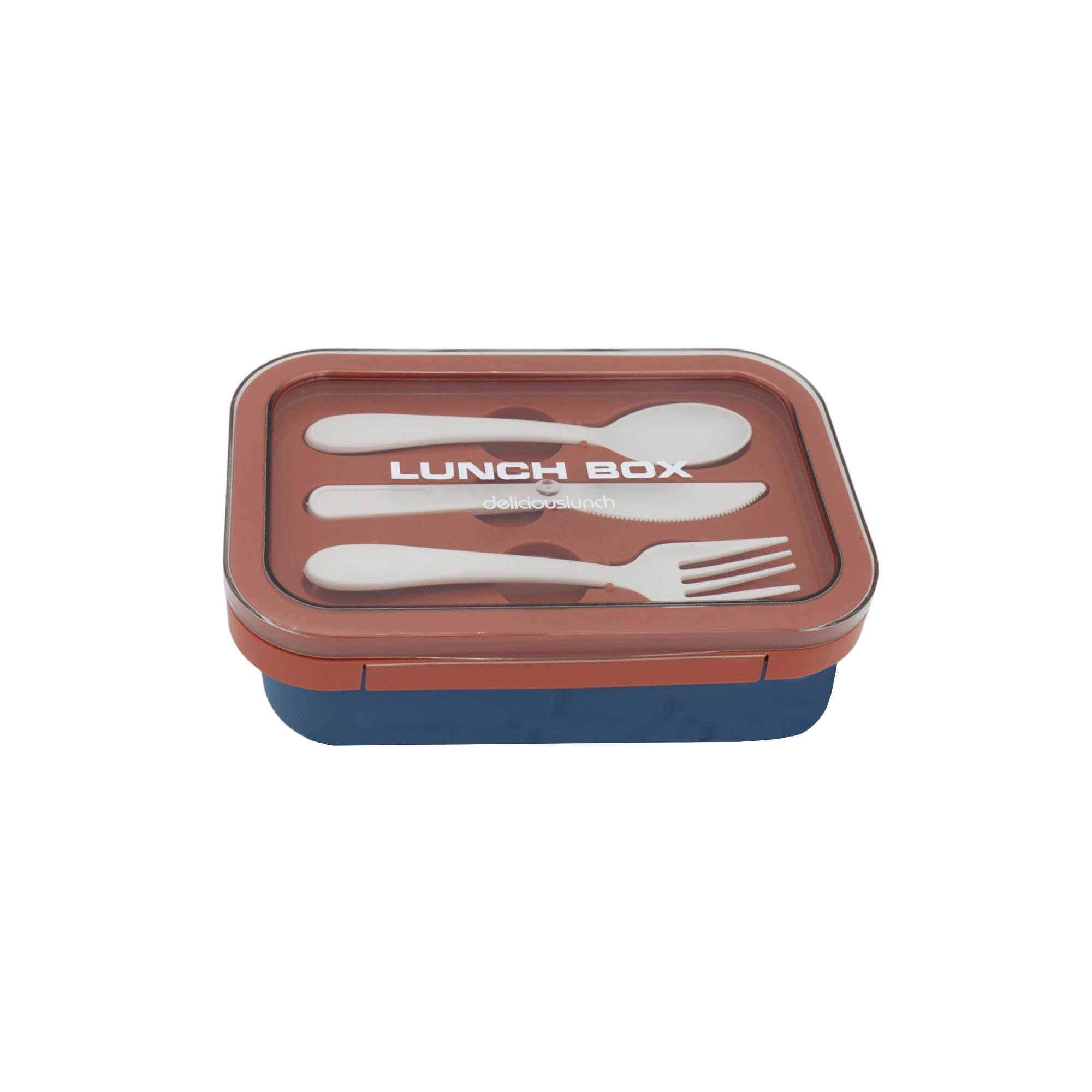 Wonderful Life Lunch Box 3-Compartment with Reusable Utensils 1.25L