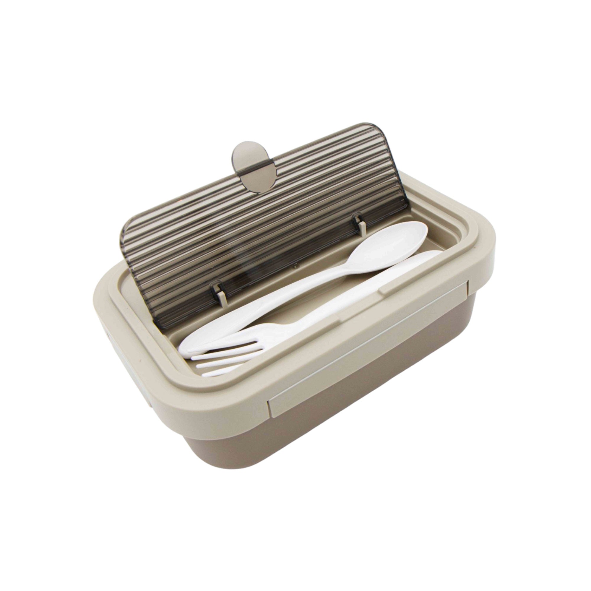 Wonferful Life Lunch Box with Reusable Utensils Plastic 1.2L