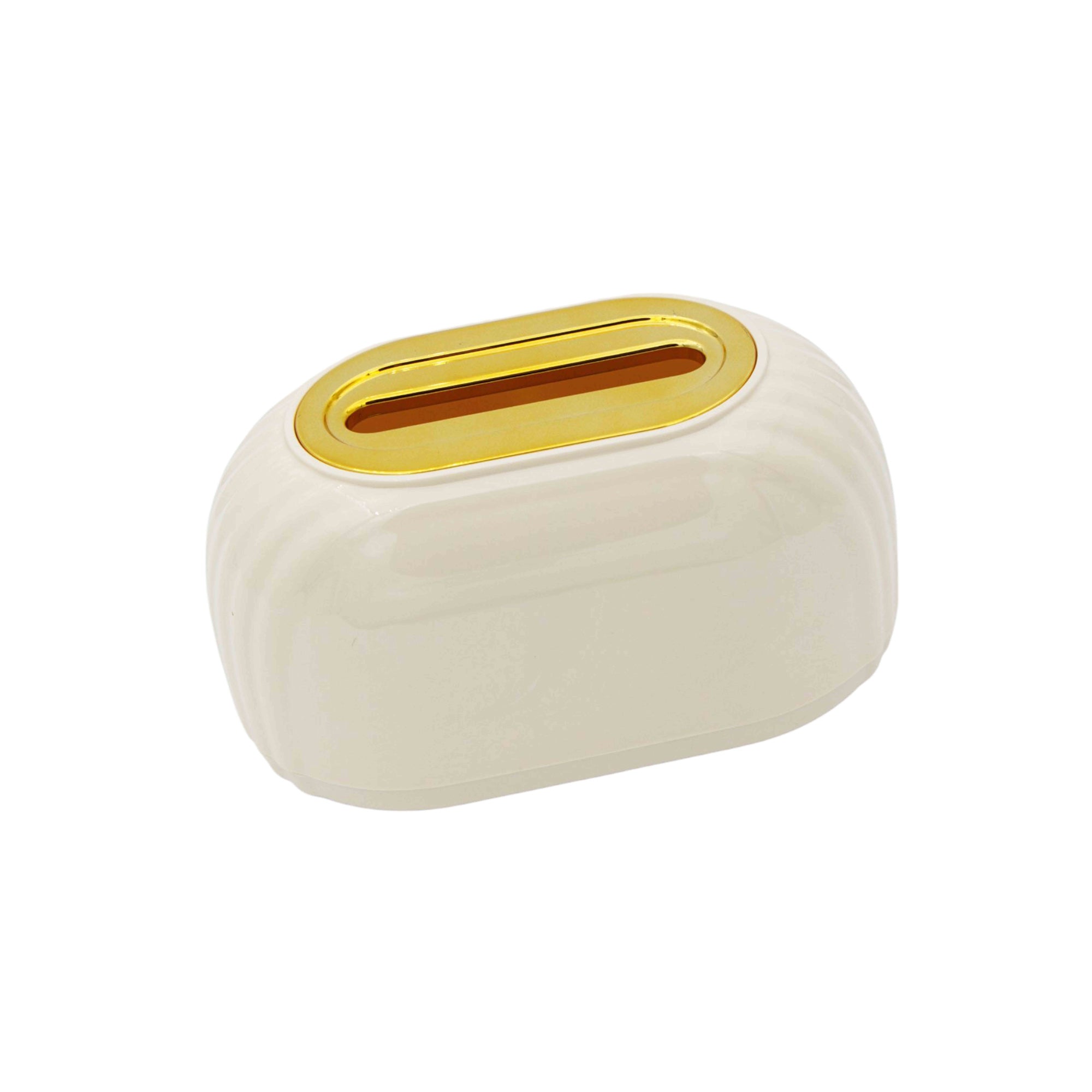 Acrylic Tissue Box Dispenser & Storage Organizer 22x13x10cm Spring-Loaded