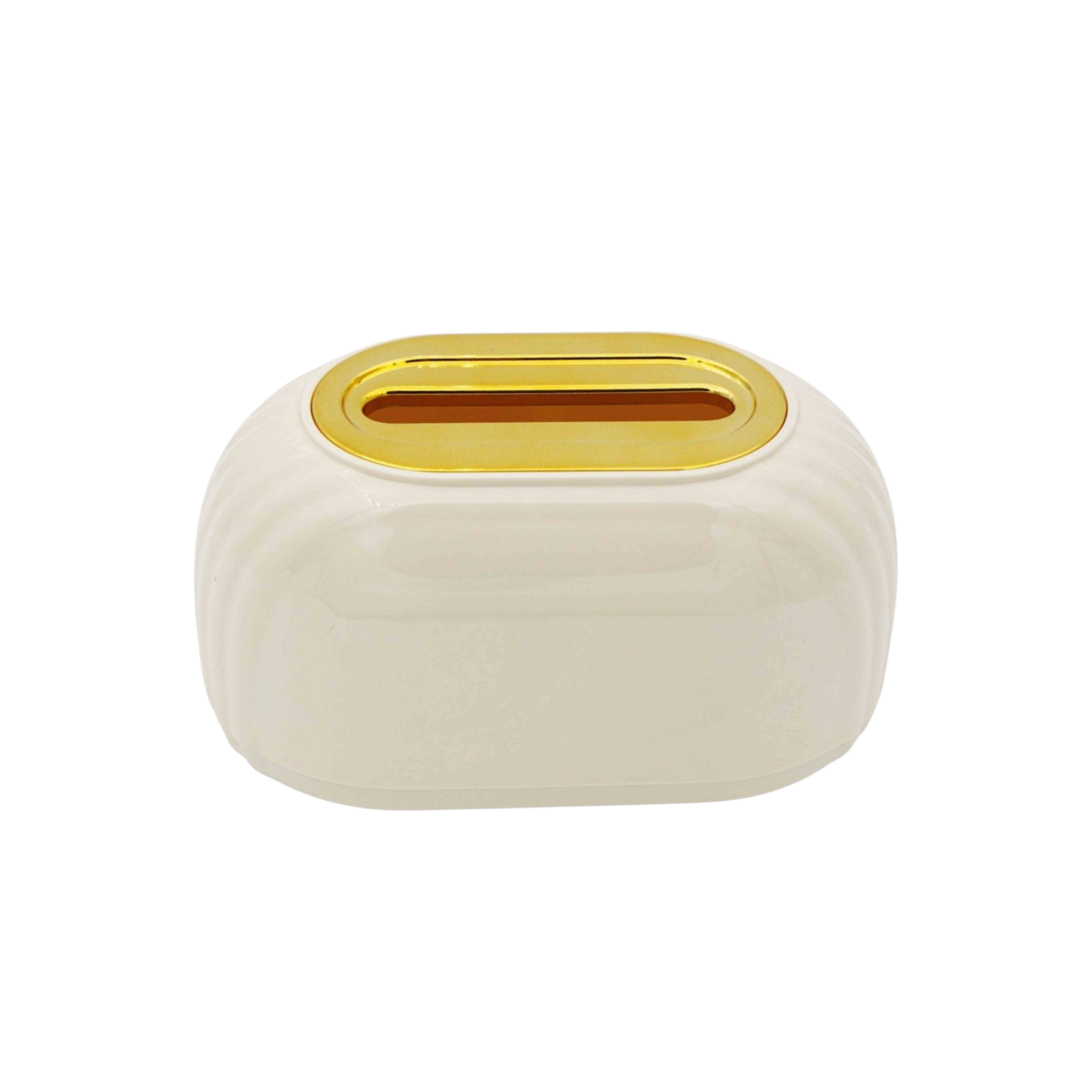 Acrylic Tissue Box Dispenser & Storage Organizer 22x13x10cm Spring-Loaded