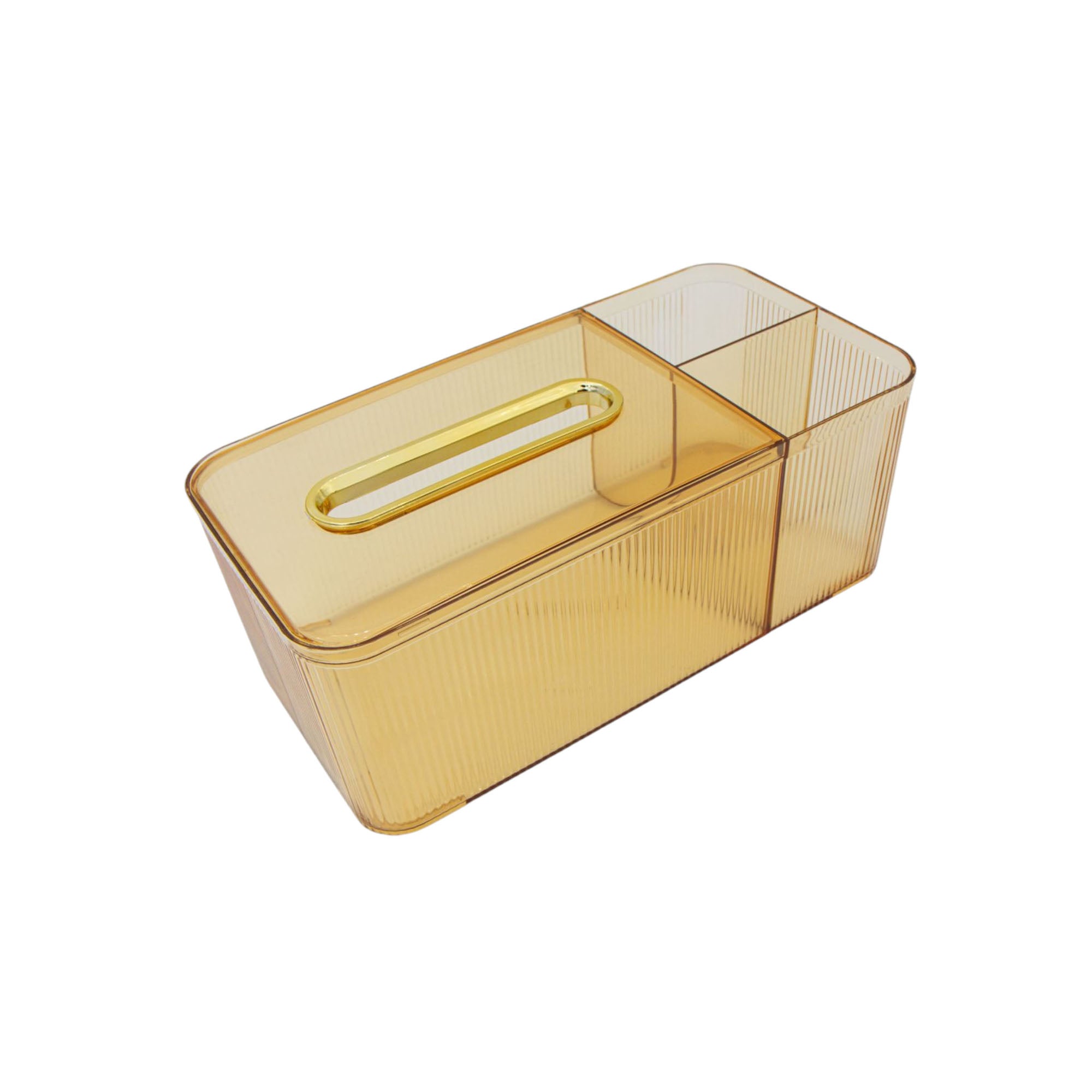 Acrylic Tissue Box Dispenser & Storage Organizer 22x13x10cm
