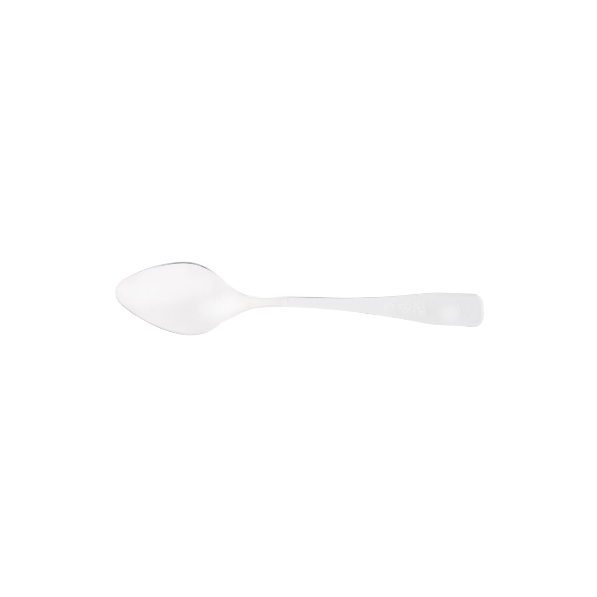 Acrylic Dessert Spoons Clear 9.5x2cm 100pack