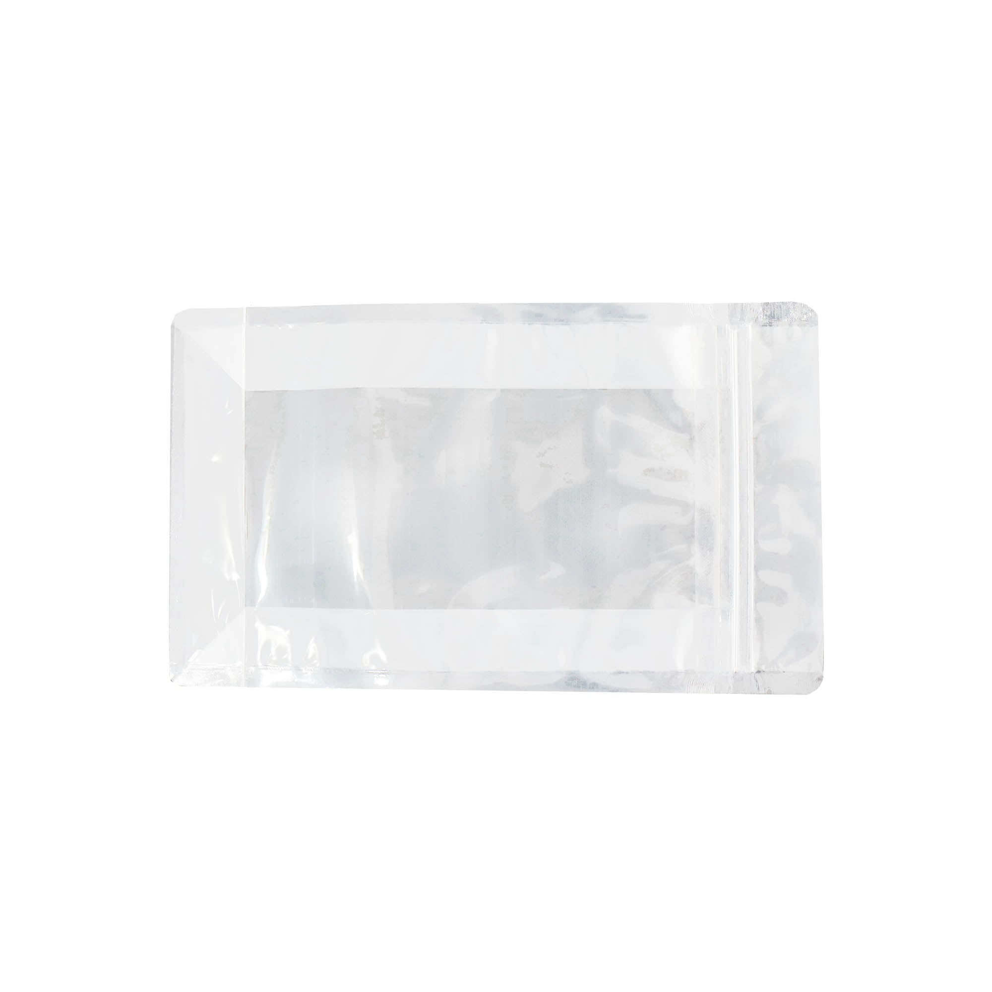 Stand-Up Resealable Pouch Bag Transparent Flat Bottom 10pack
