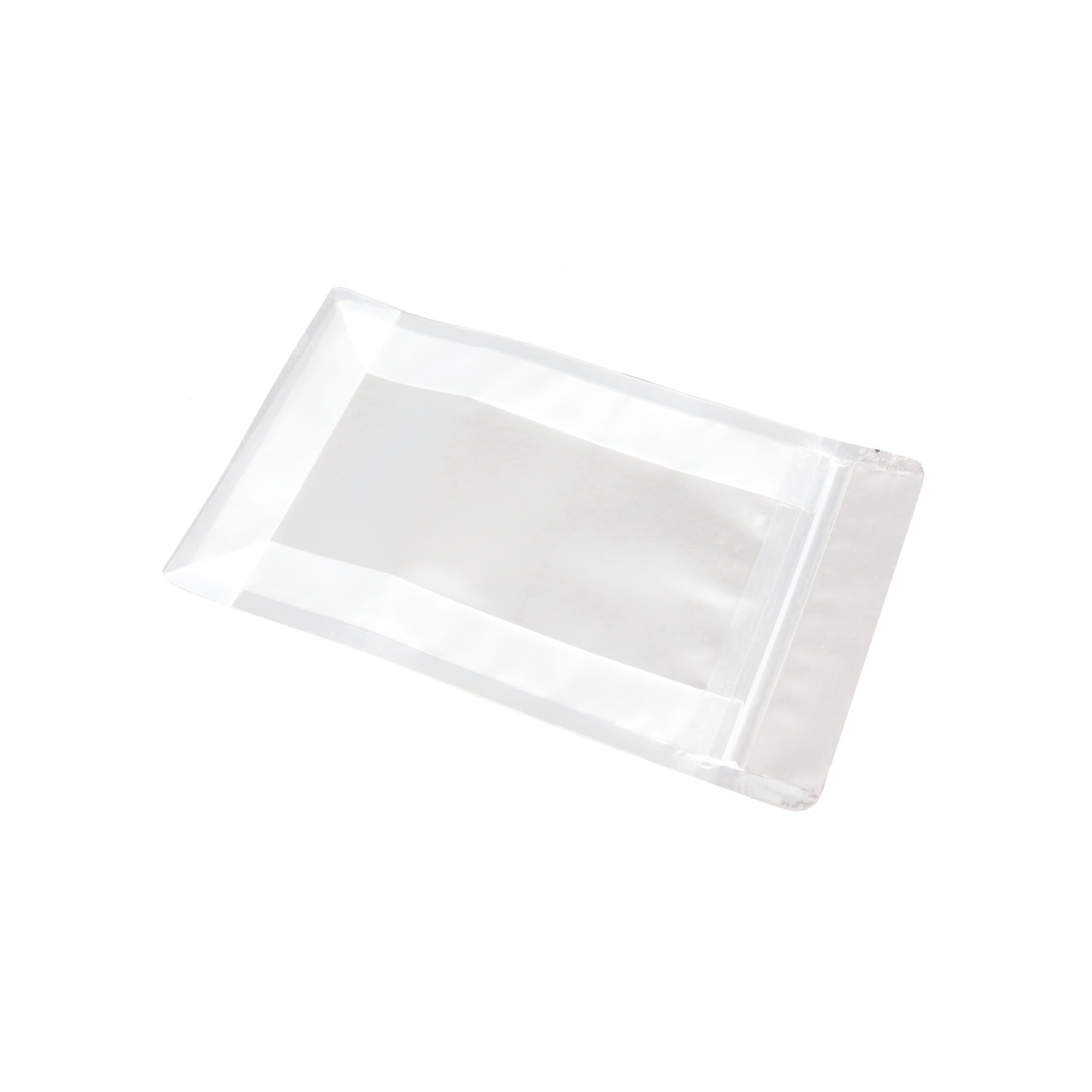 Stand-Up Resealable Pouch Bag Transparent Flat Bottom 10pack