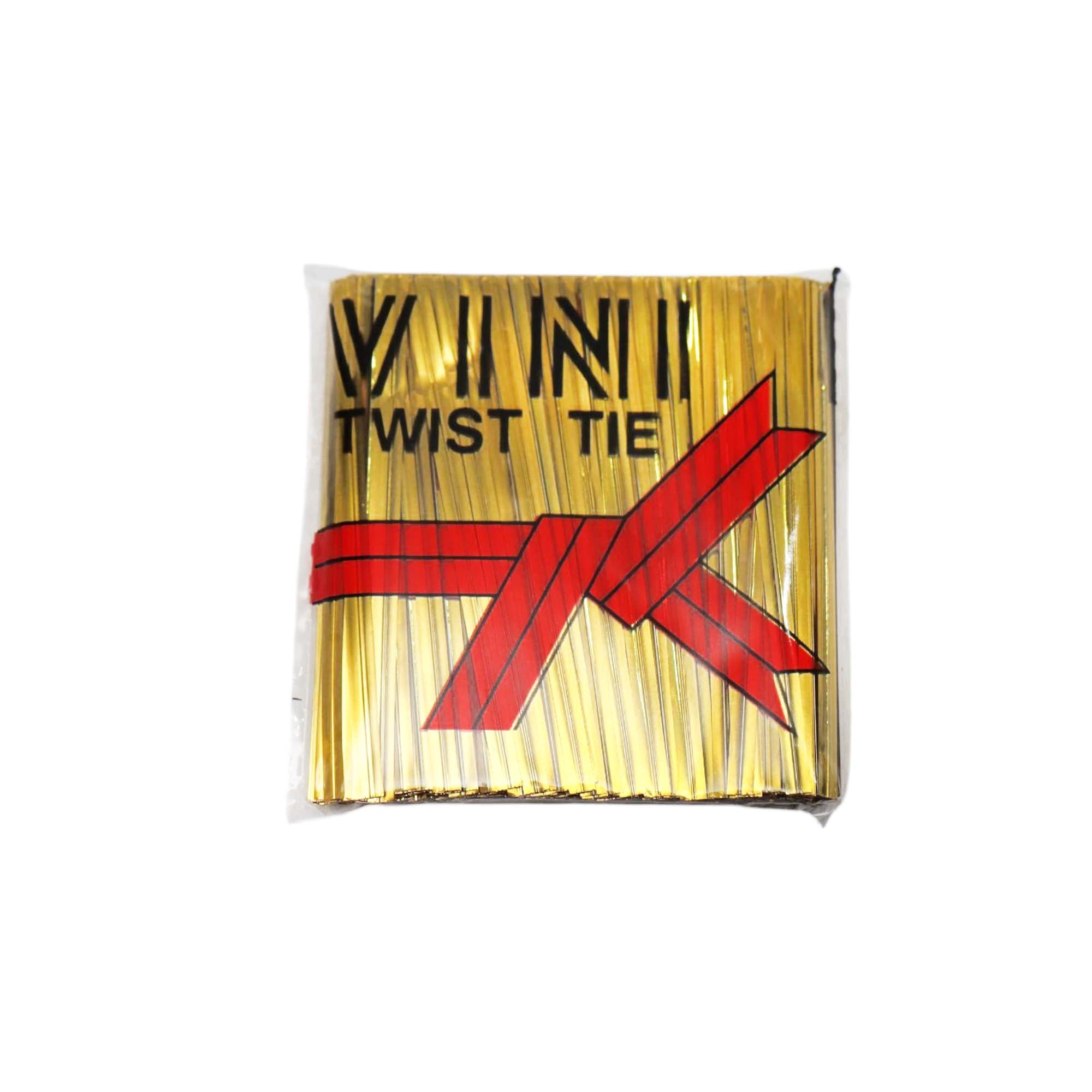 Alumnium Metallic Wrapping Twist Ties Ribbon 8cm for Gift Packaging 750pack