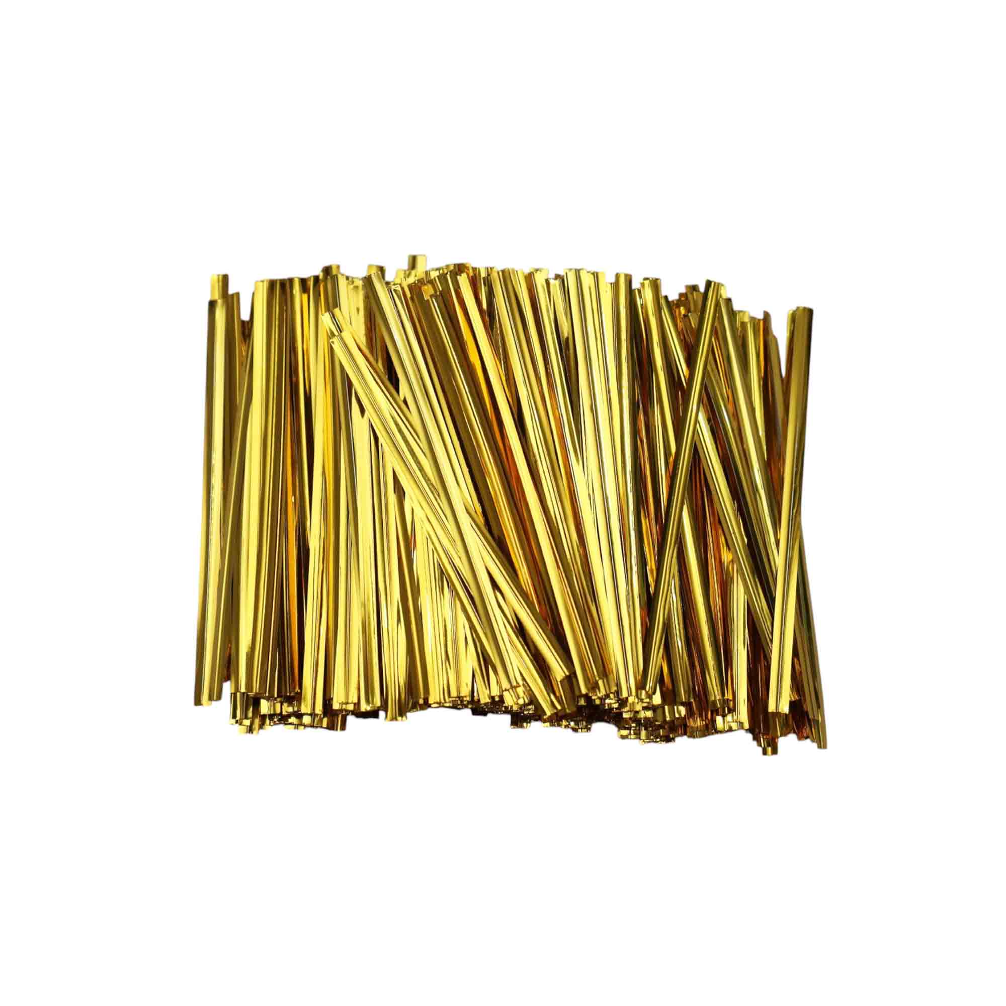 Alumnium Metallic Wrapping Twist Ties Ribbon 8cm for Gift Packaging 750pack