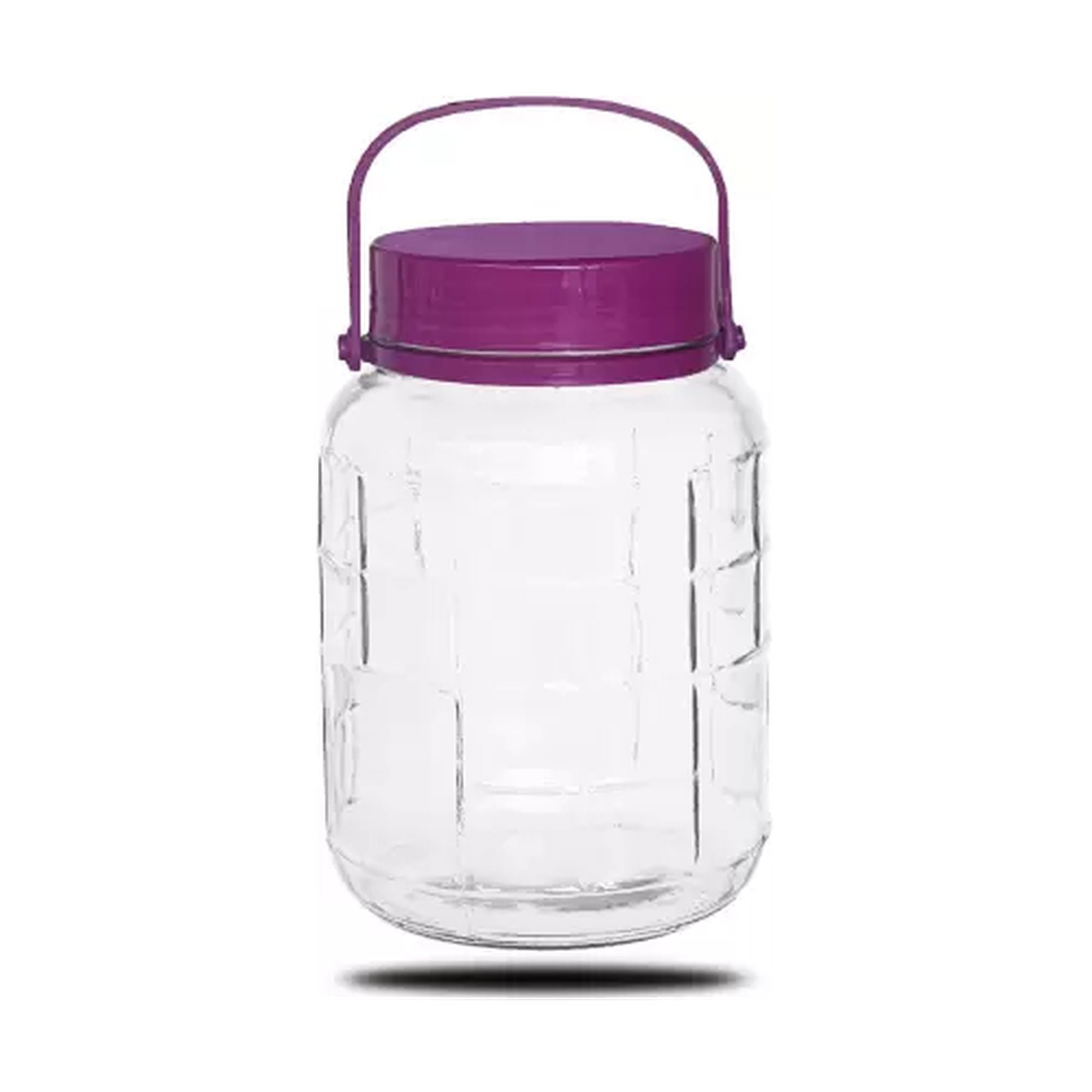 Glass Storage Jar 5L Container Jug Wide mouth with Carry Handle 536