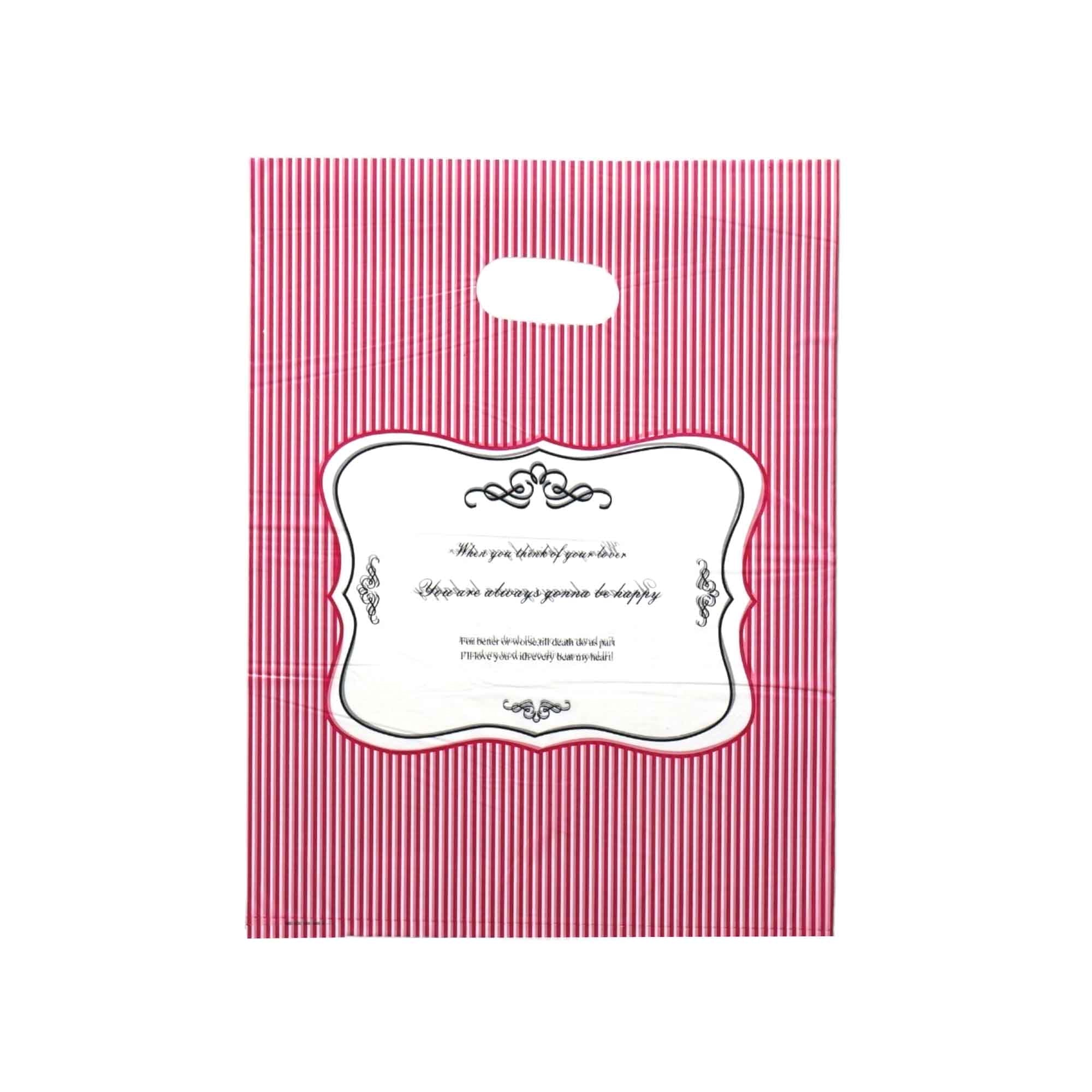 Plastic Boutique Bag Printed Large 30x40cm 25pack