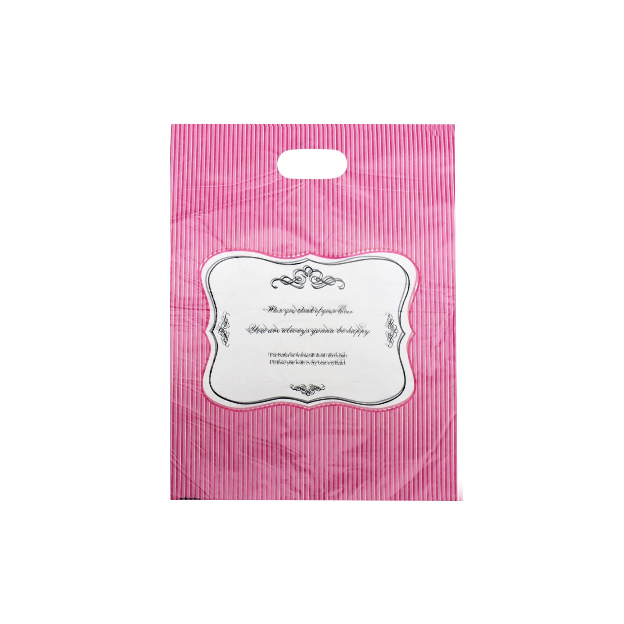 Plastic Boutique Bag Printed Large 30x40cm 25pack