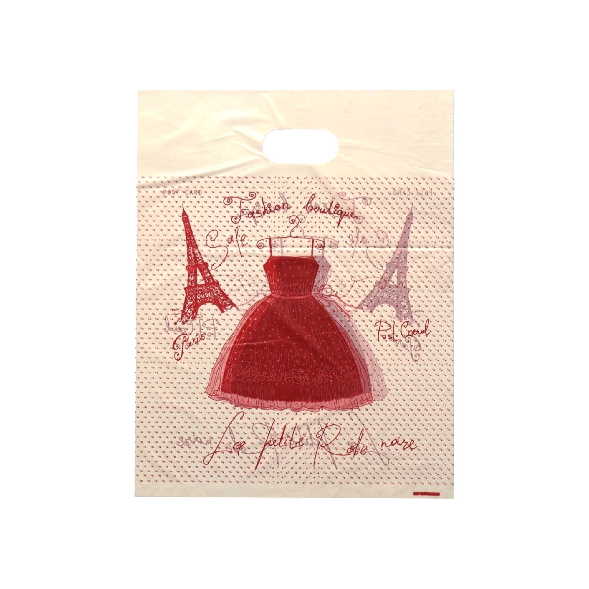 Plastic Boutique Bag Printed Large 30x40cm 25pack