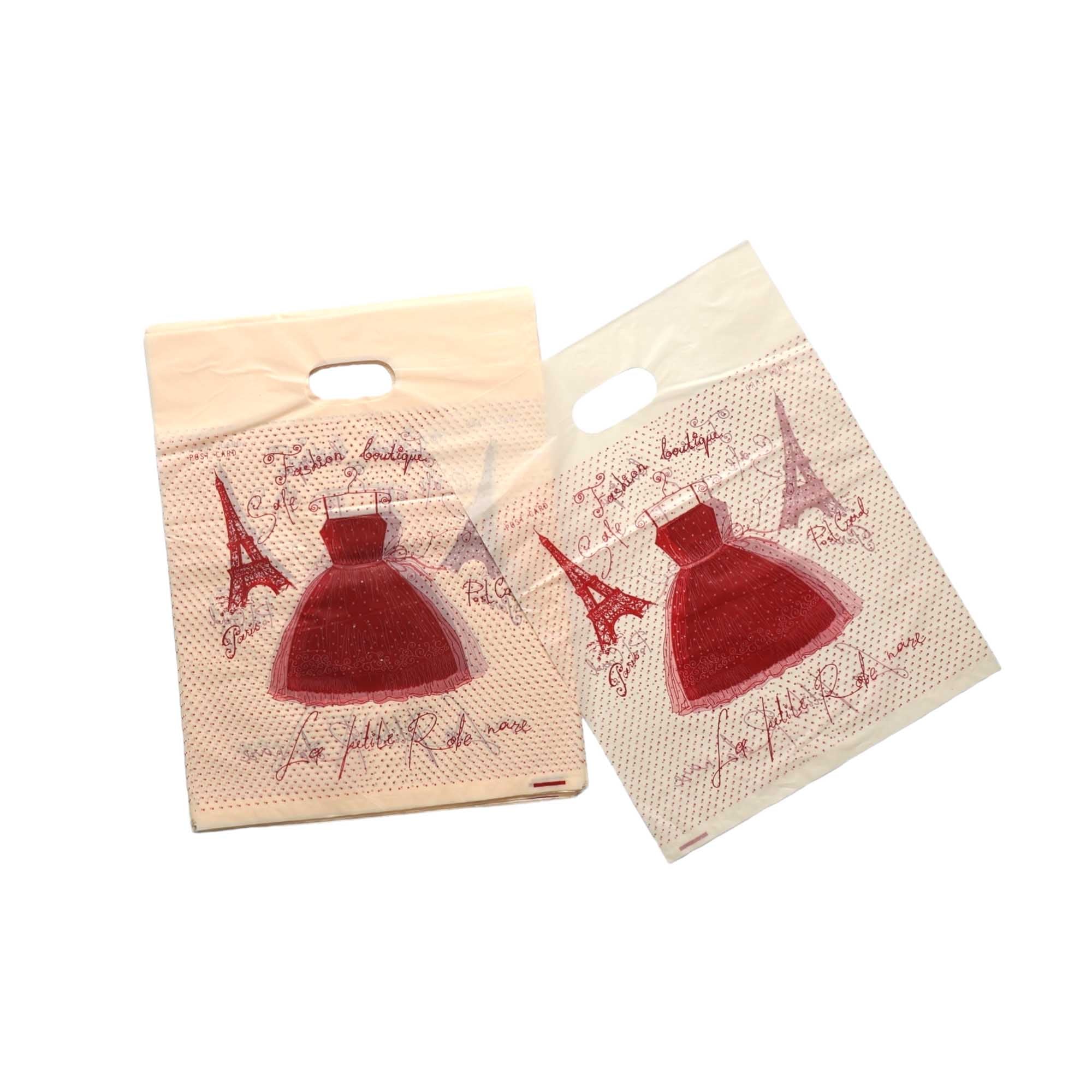 Plastic Boutique Bag Printed Large 30x40cm 25pack