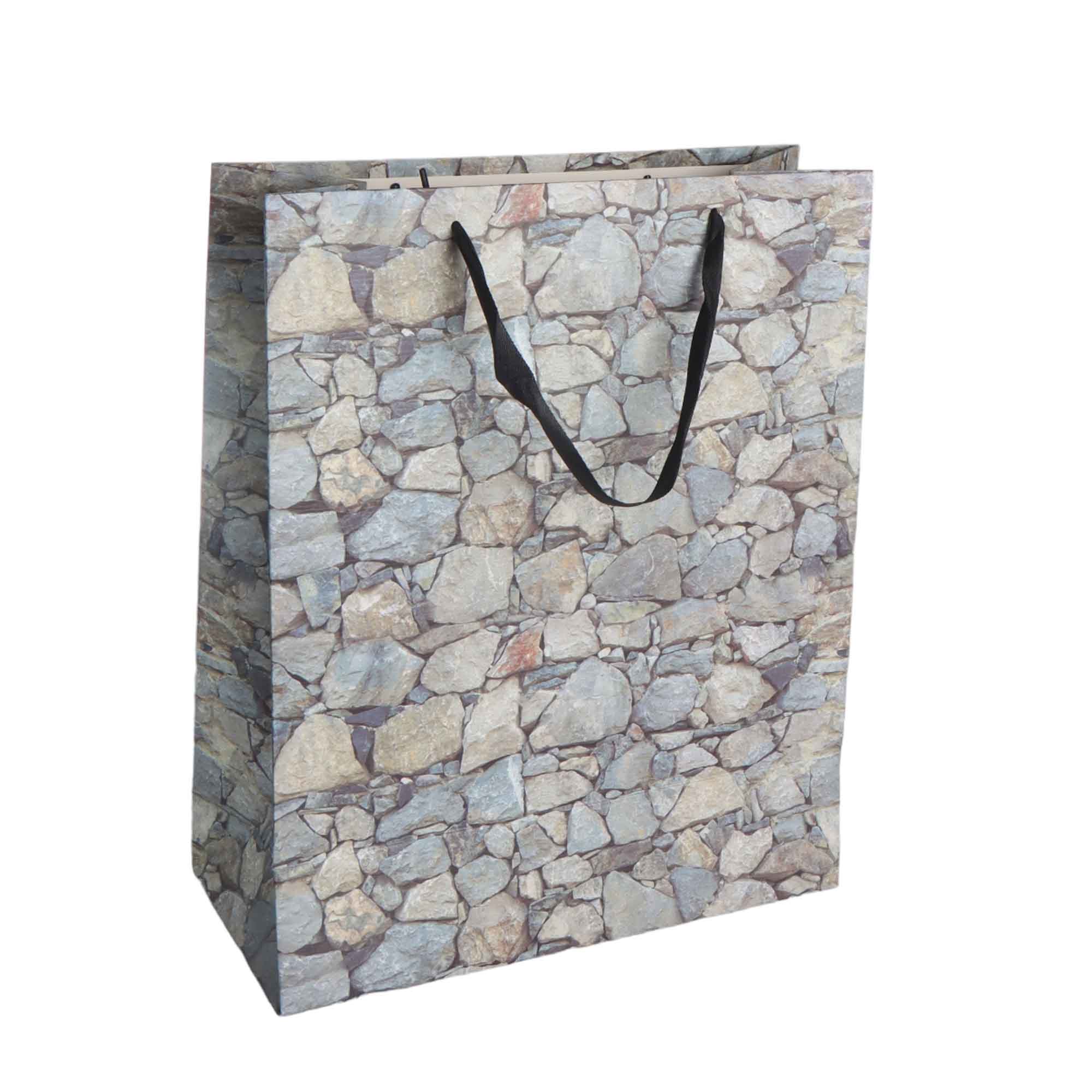 Designer Gift Paper Bag Wall Print 18x23cm Small