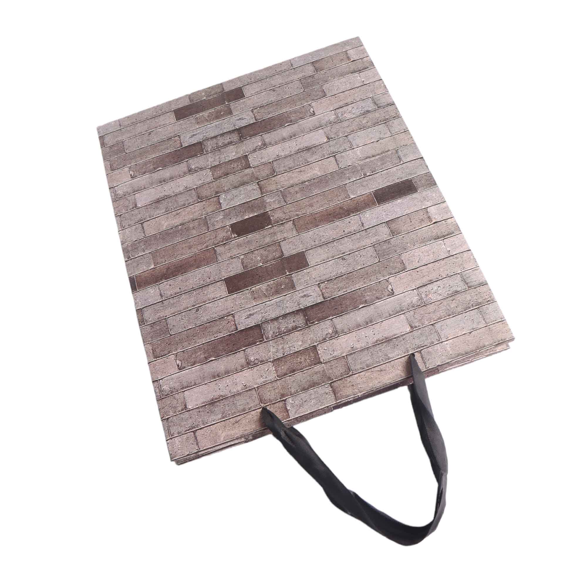 Designer Gift Paper Bag Wall Print 18x23cm Small