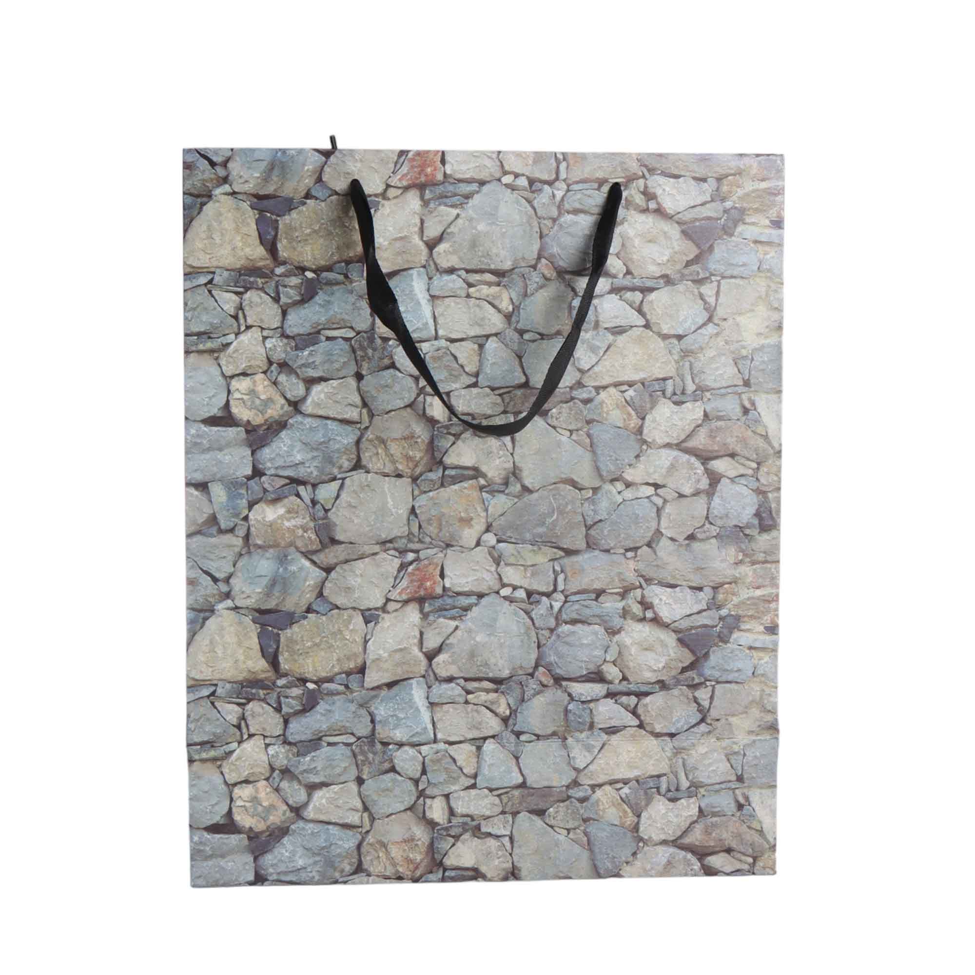 Designer Gift Paper Bag Wall Print 18x23cm Small